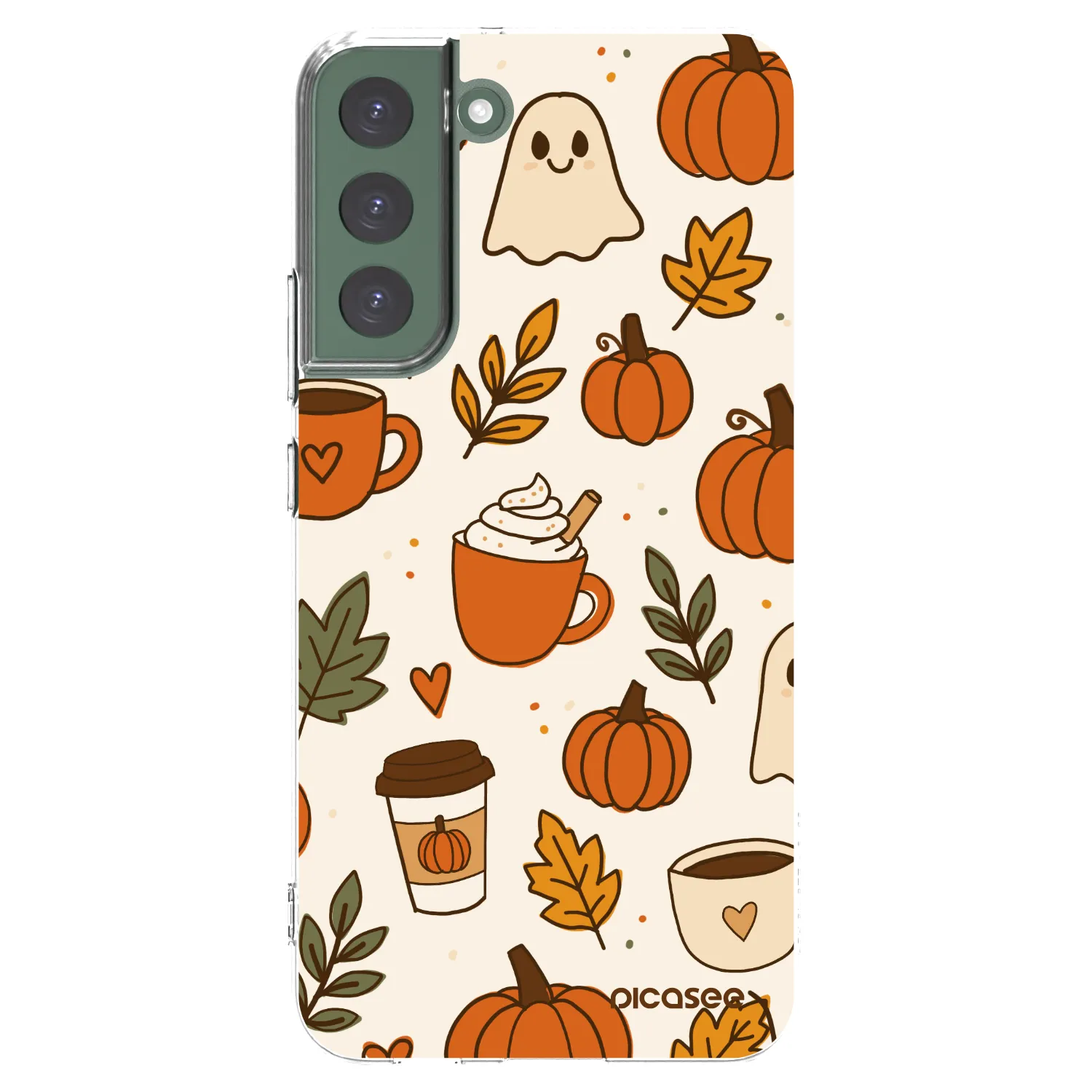 Picasee silikonska prozirna maskica za Samsung Galaxy S22+ 5G - Fall vibes