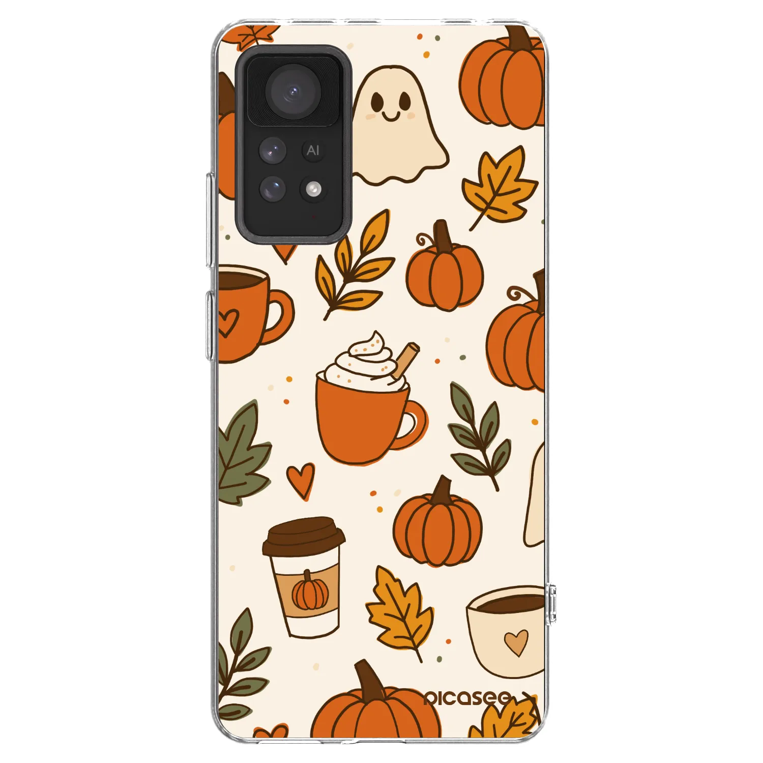 Picasee silikonska prozirna maskica za Xiaomi Redmi Note 11 Pro 5G - Fall vibes
