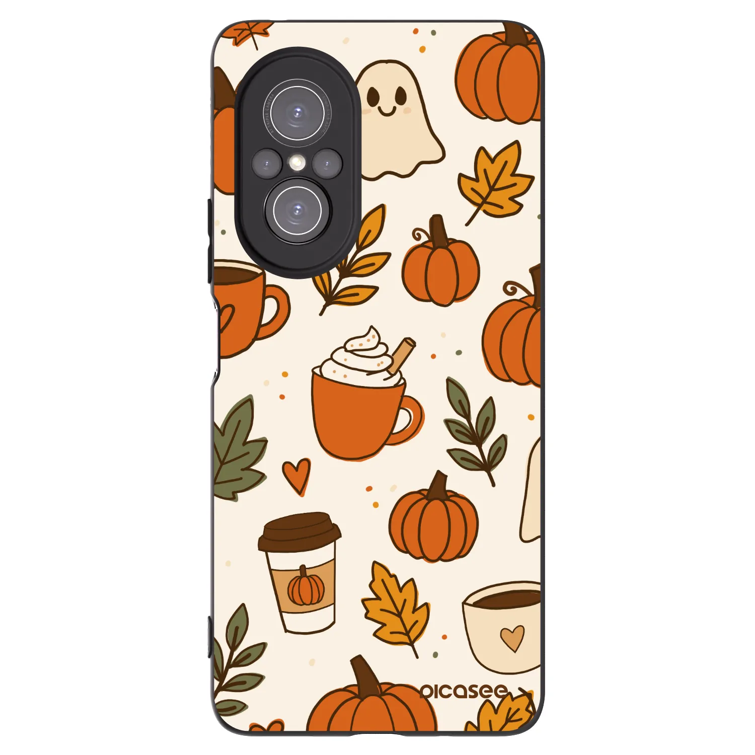 Picasee crna silikonska maskica za Huawei Nova 9 SE - Fall vibes