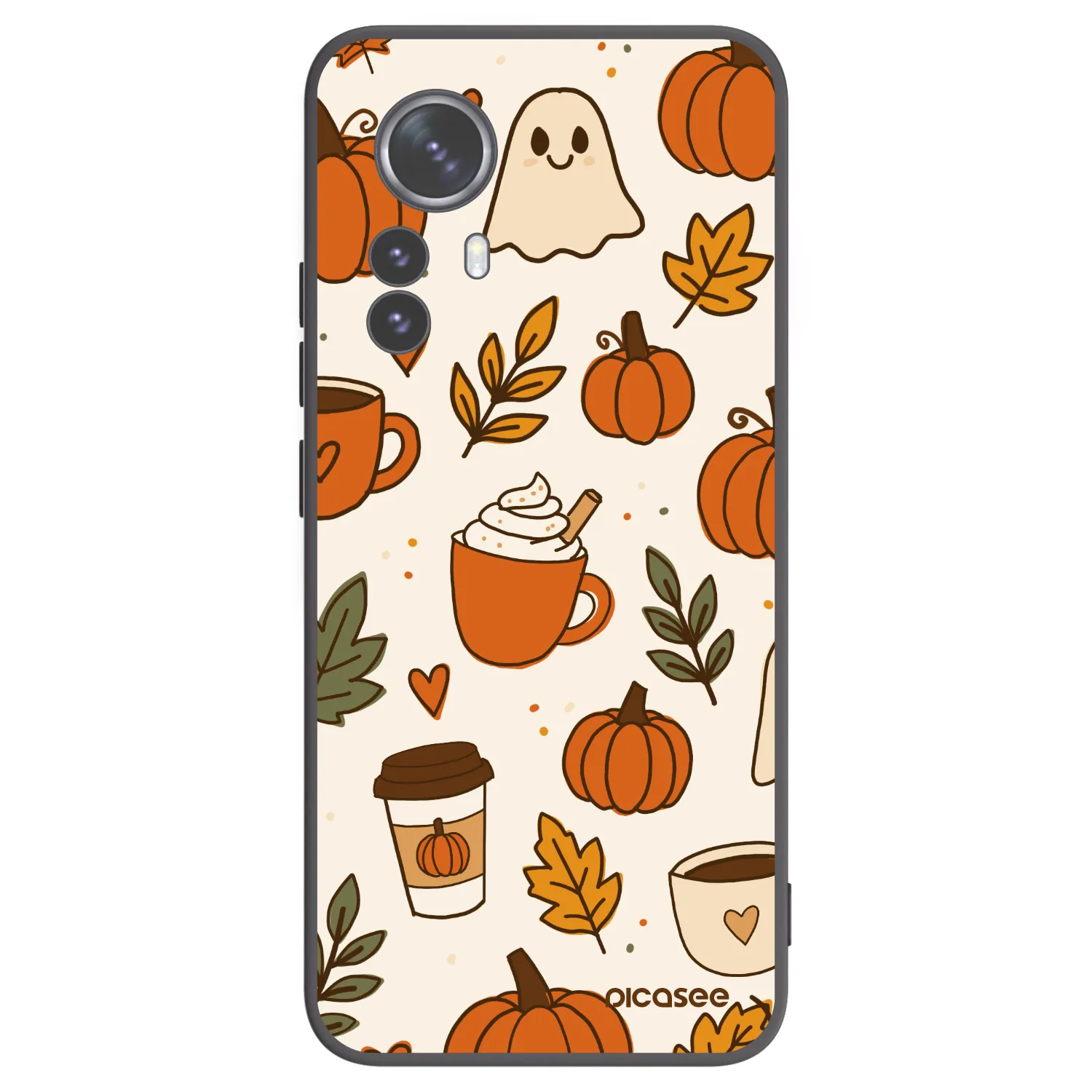 Picasee crna silikonska maskica za Xiaomi 12 Pro - Fall vibes