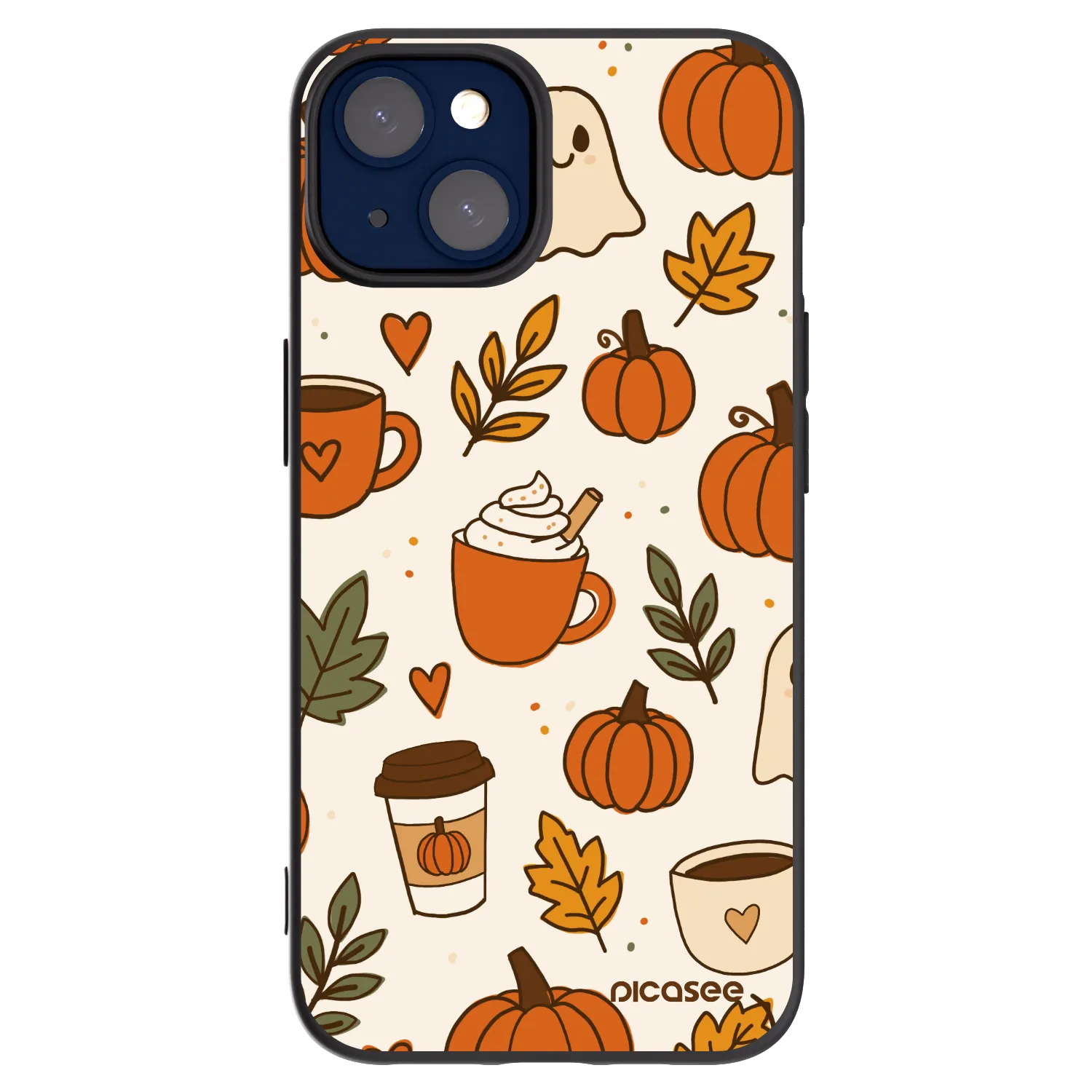 Picasee crna silikonska maskica za Apple iPhone 14 - Fall vibes