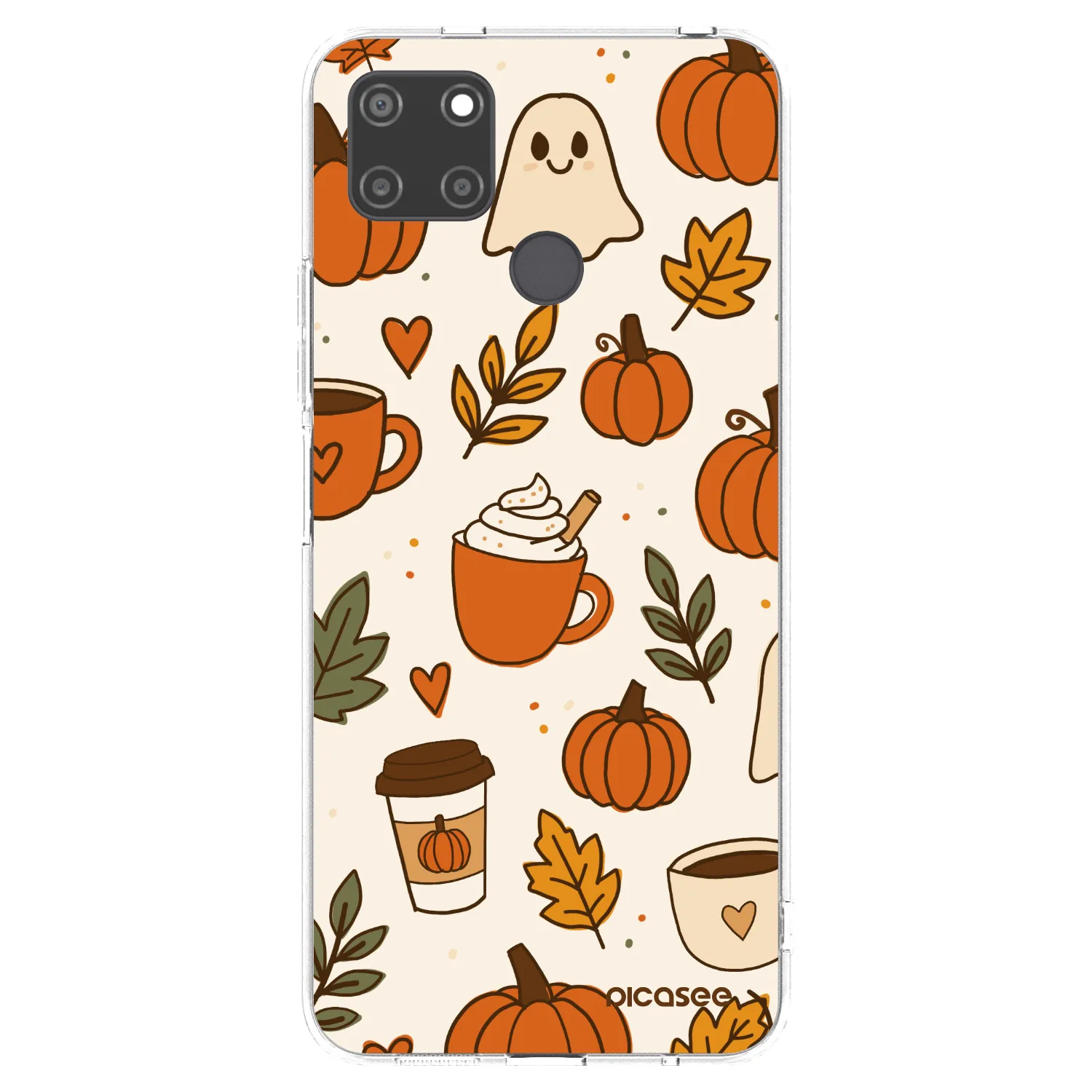Picasee silikonska prozirna maskica za Realme C21Y - Fall vibes