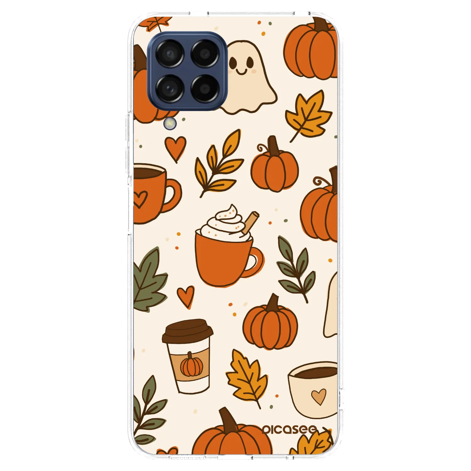 Picasee silikonska prozirna maskica za Samsung Galaxy M53 5G - Fall vibes