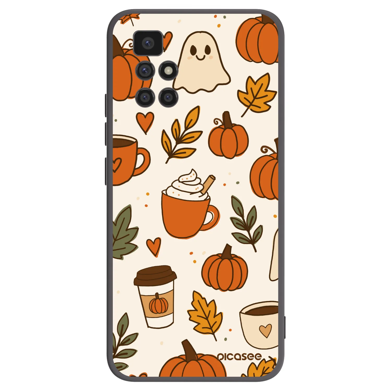 Picasee crna silikonska maskica za Xiaomi Redmi 10 (2022) - Fall vibes