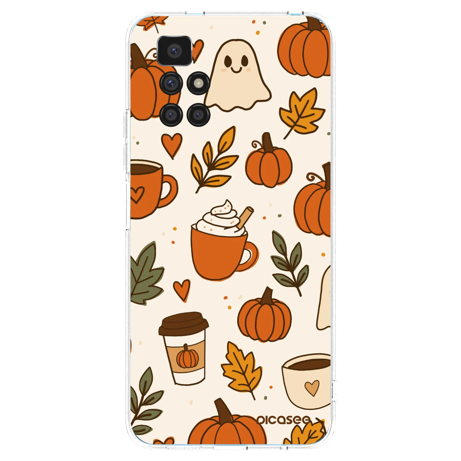 Picasee silikonska prozirna maskica za Xiaomi Redmi 10 (2022) - Fall vibes