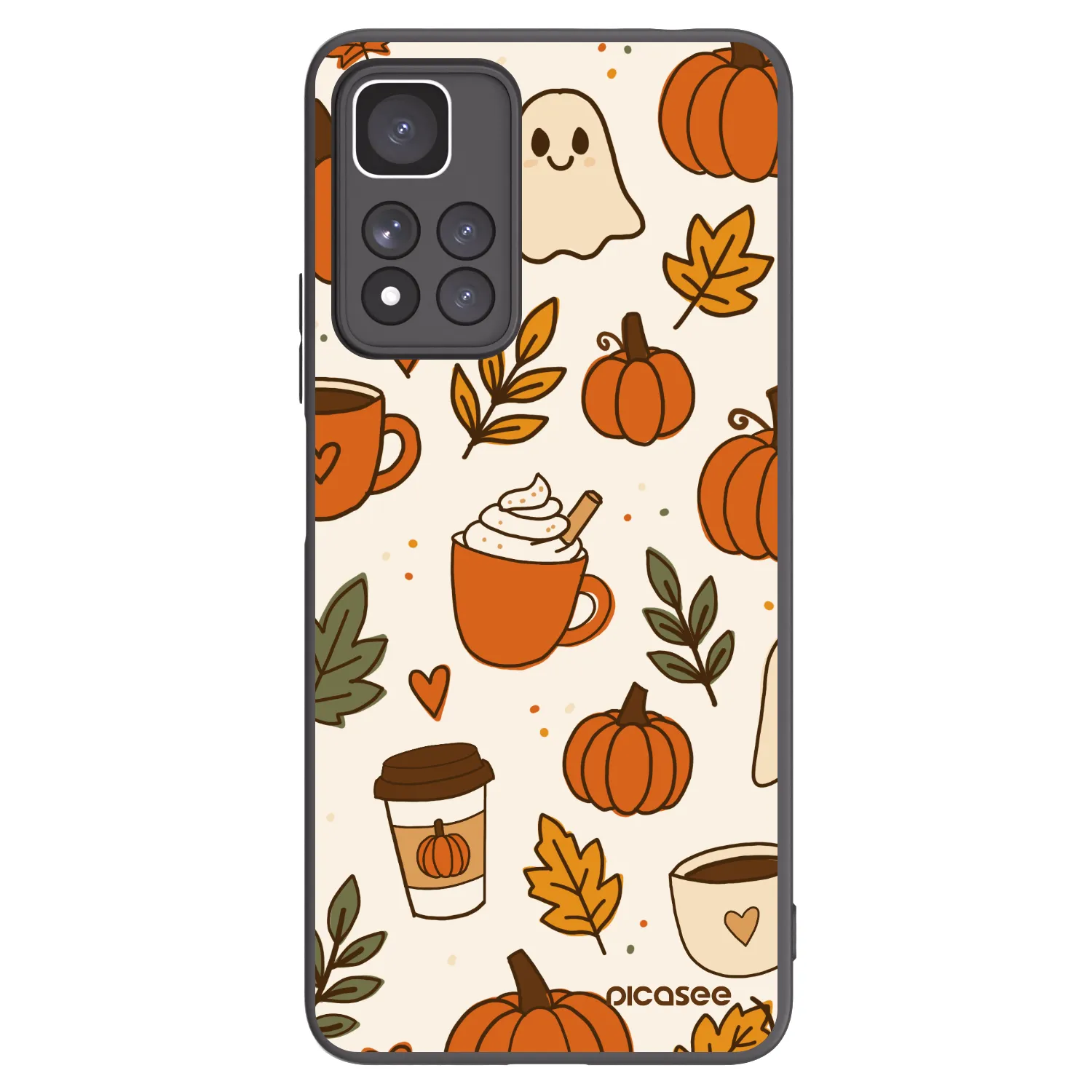 Picasee crna silikonska maskica za Xiaomi Redmi Note 11 Pro+ 5G - Fall vibes