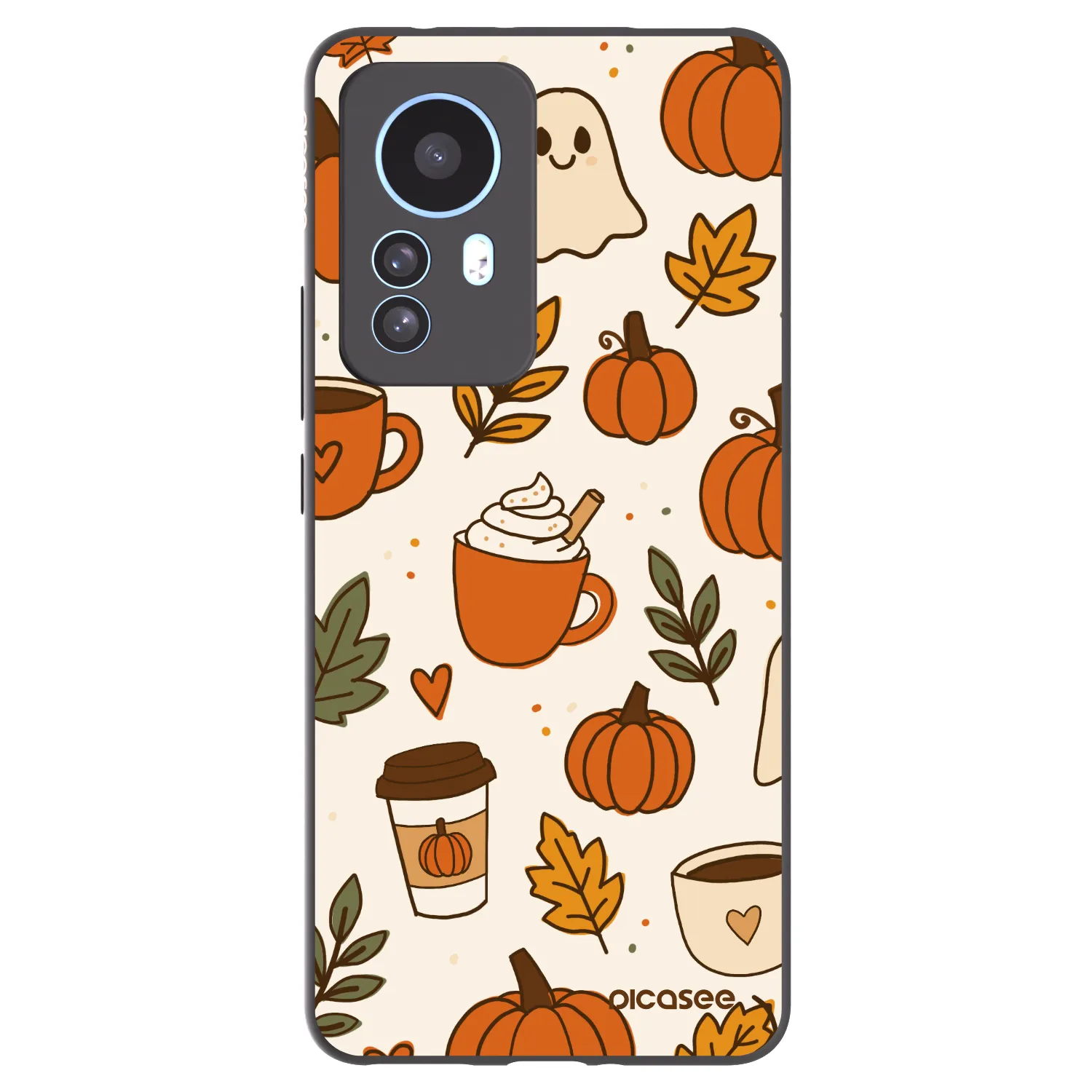 Picasee crna silikonska maskica za Xiaomi 12T - Fall vibes