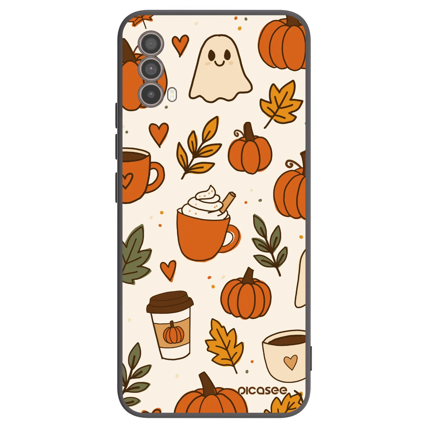 Picasee crna silikonska maskica za Motorola Moto E40 - Fall vibes