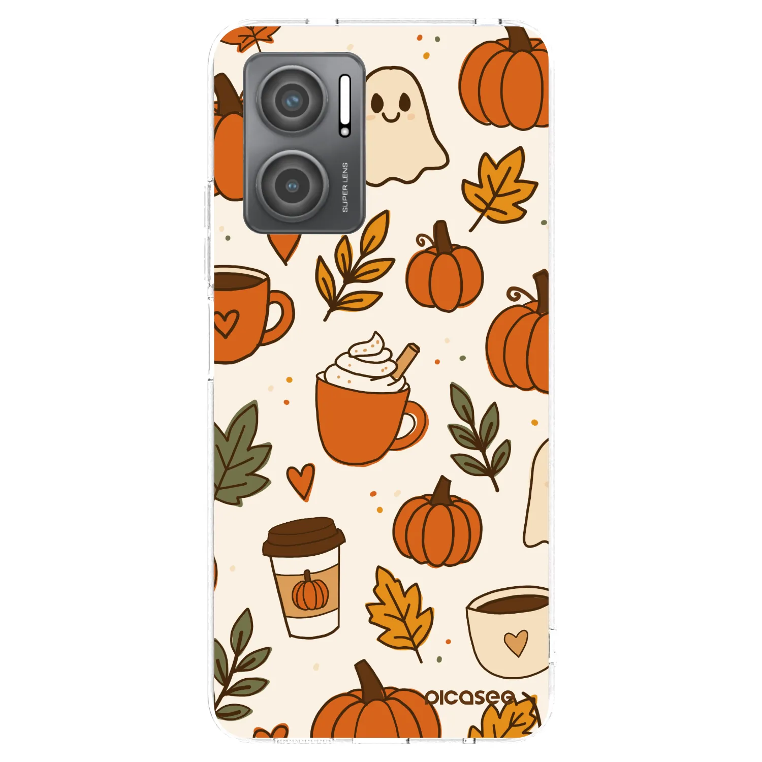 Picasee silikonska prozirna maskica za Xiaomi Redmi 10 5G - Fall vibes