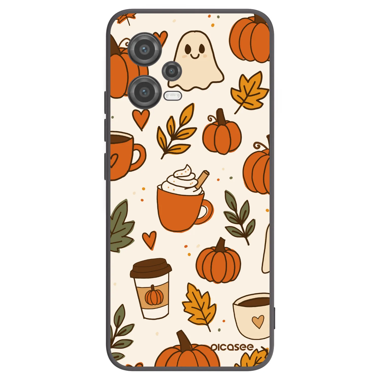 Picasee crna silikonska maskica za Xiaomi Poco X5 - Fall vibes
