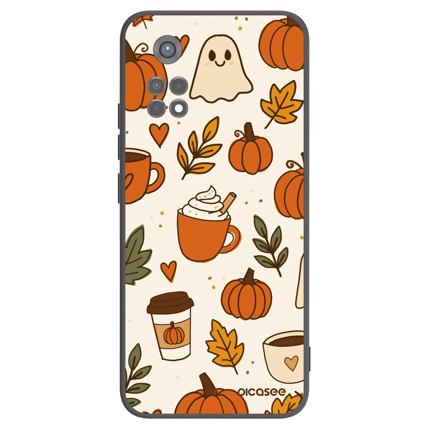 Picasee crna silikonska maskica za Xiaomi Redmi Note 11S 5G - Fall vibes