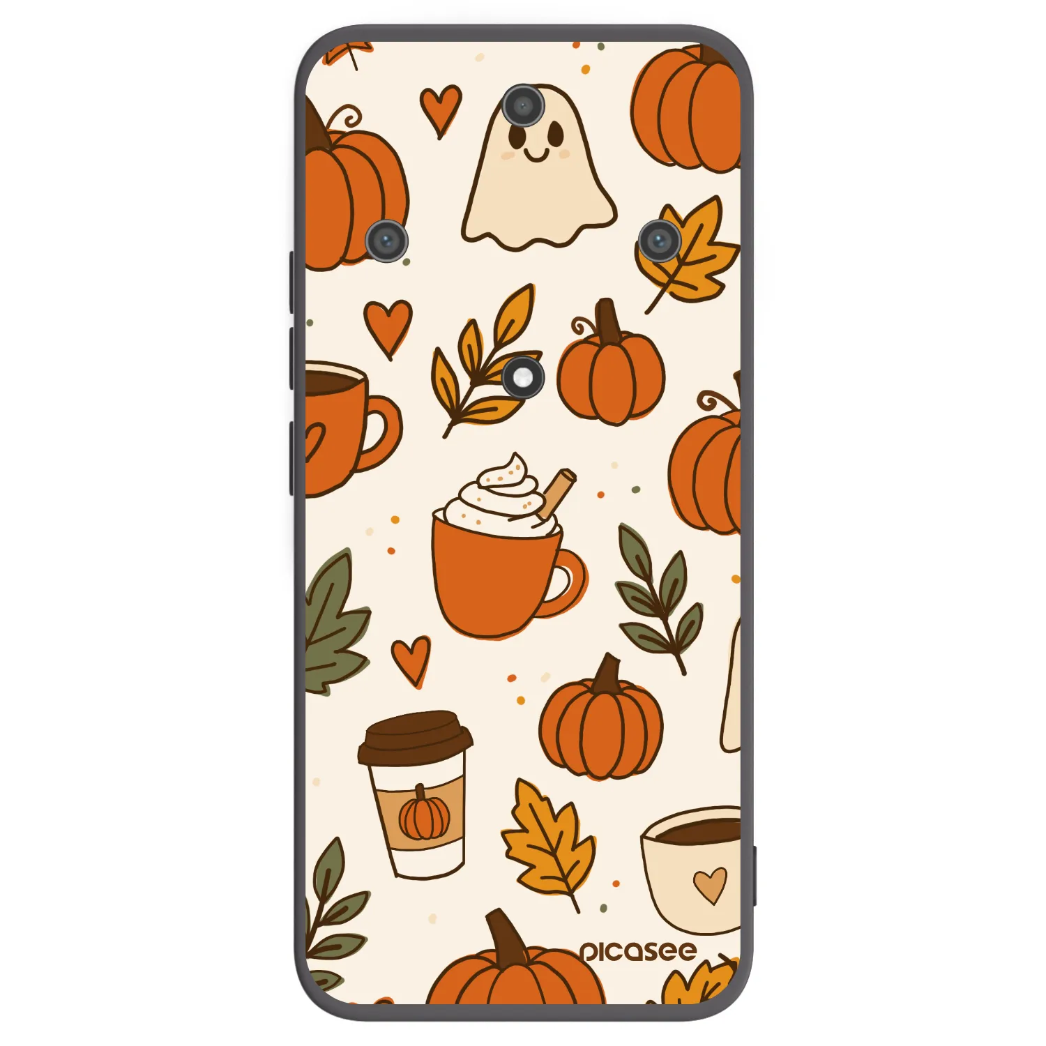 Picasee crna silikonska maskica za Honor Magic5 Lite 5G - Fall vibes