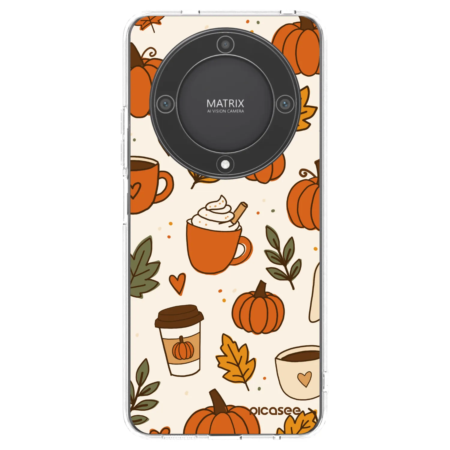 Picasee silikonska prozirna maskica za Honor Magic5 Lite 5G - Fall vibes