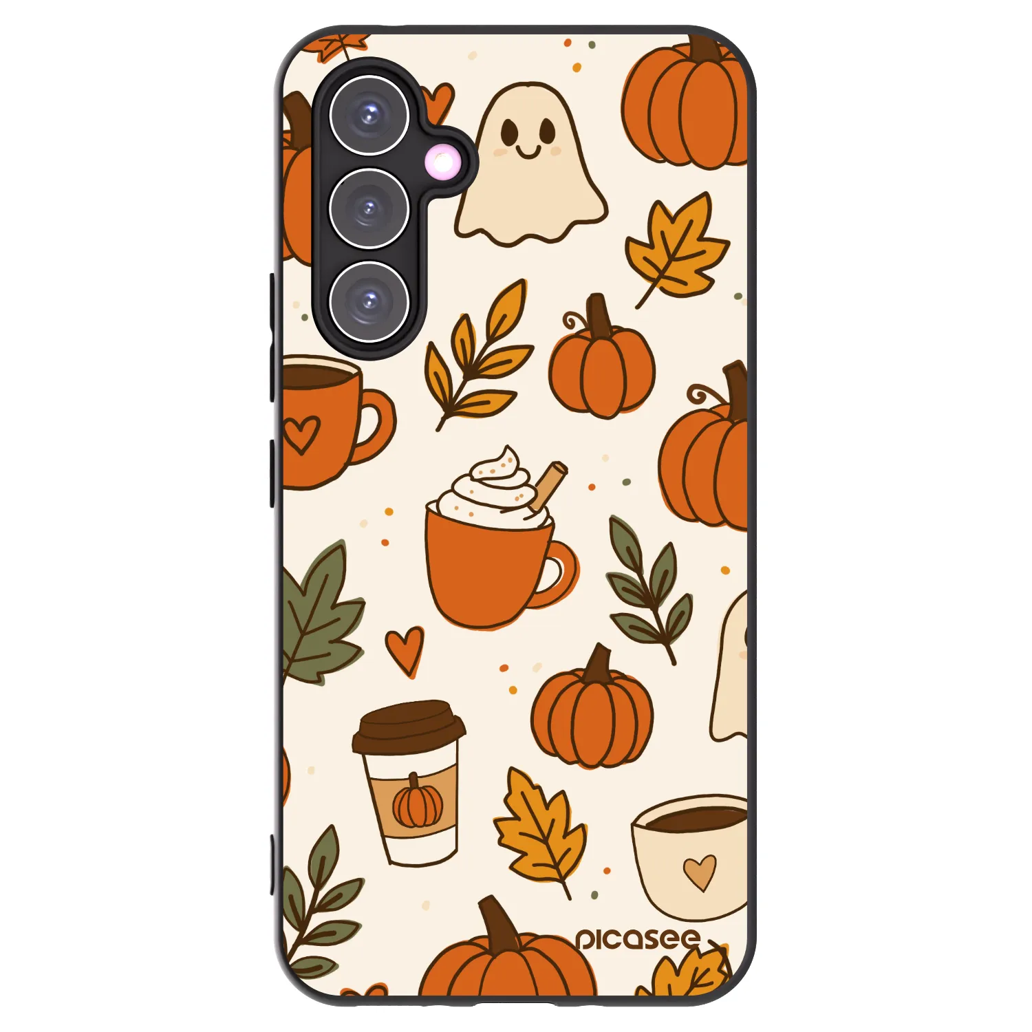 Picasee crna silikonska maskica za Samsung Galaxy A54 5G A546B - Fall vibes