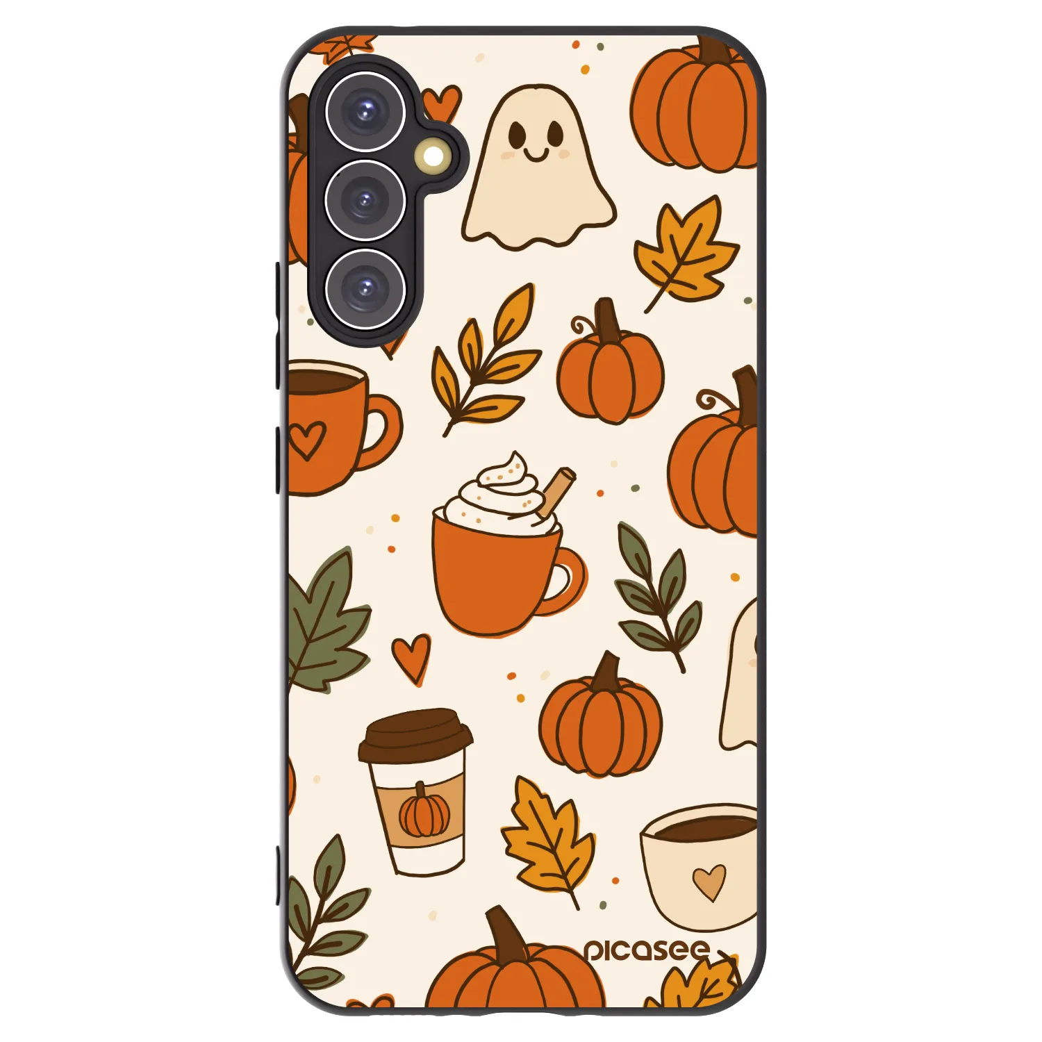 Picasee crna silikonska maskica za Samsung Galaxy A34 5G A346B - Fall vibes
