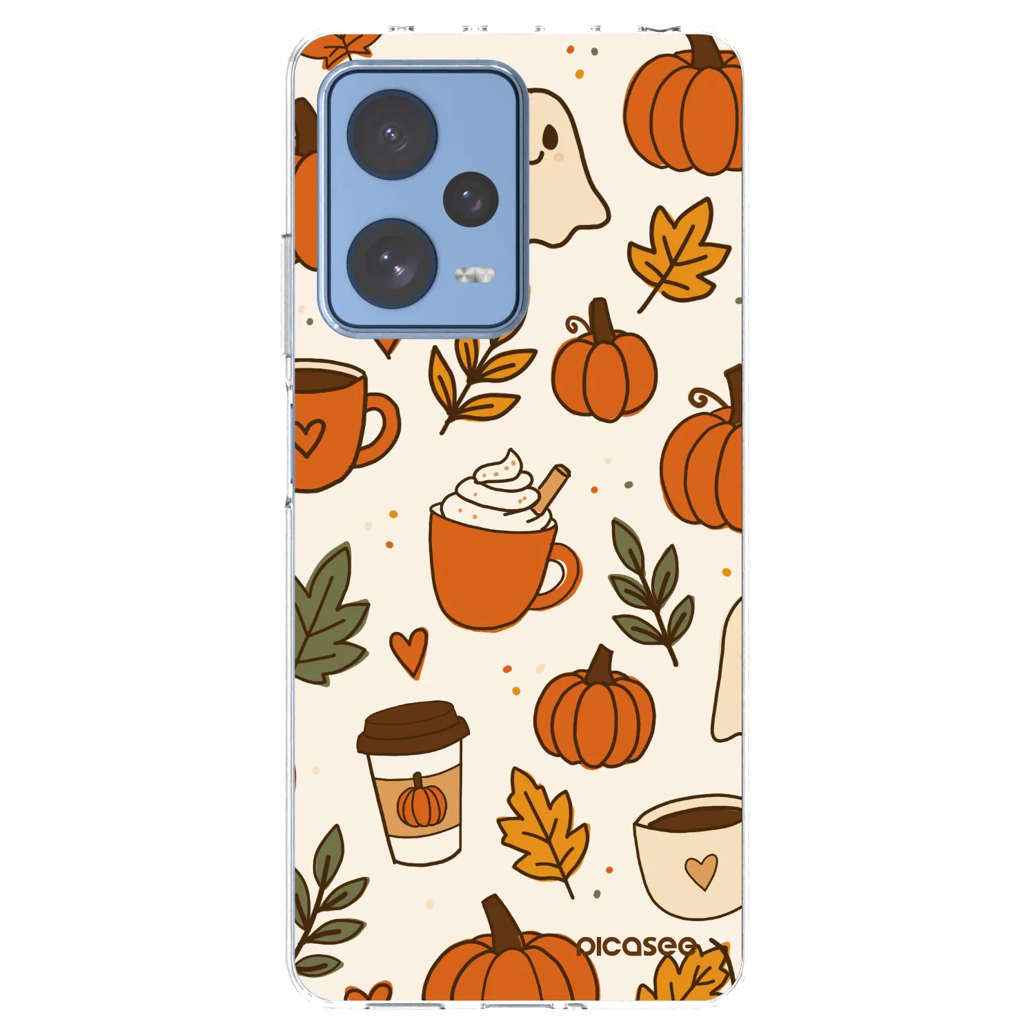 Picasee silikonska prozirna maskica za Xiaomi Redmi Note 12 Pro 5G - Fall vibes