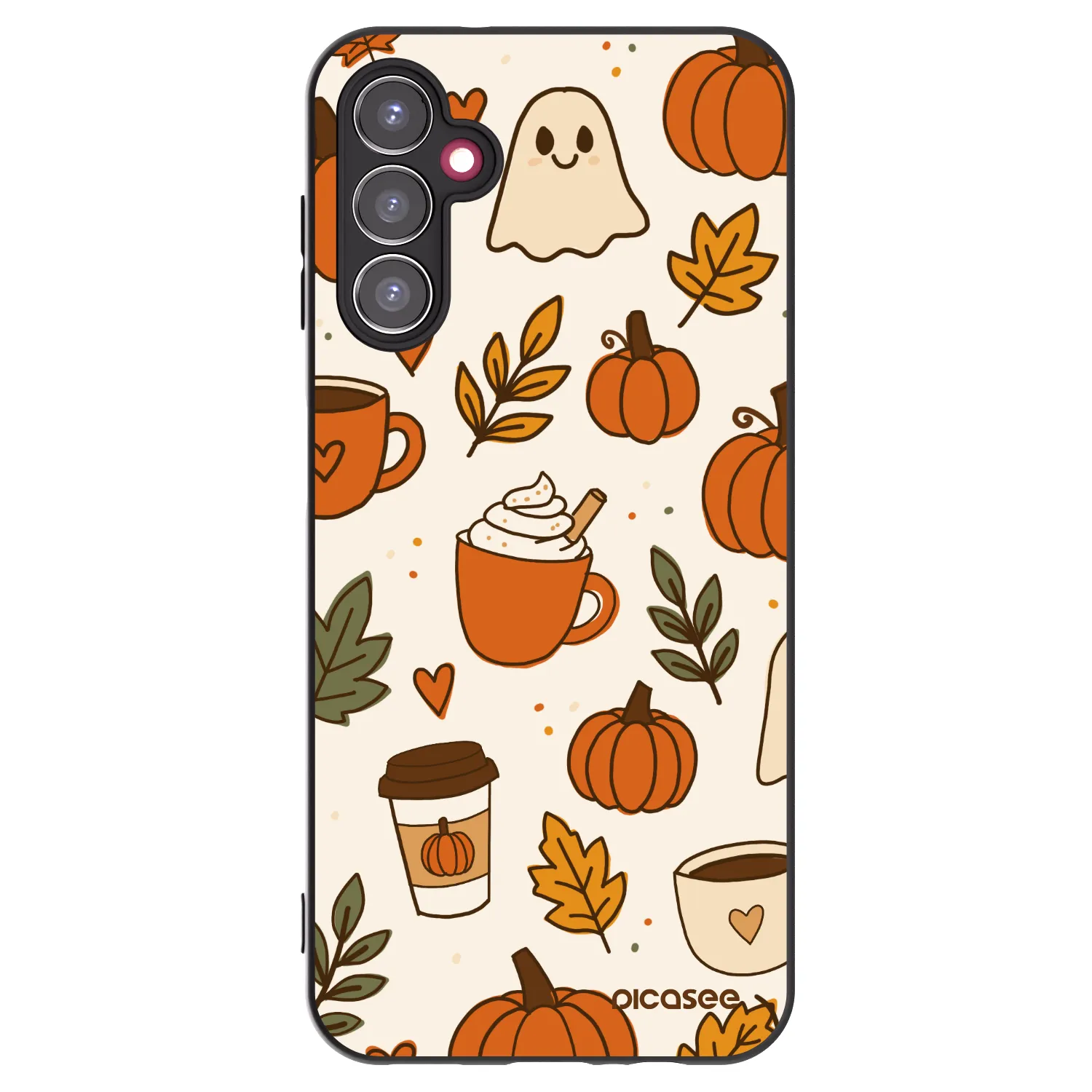Picasee crna silikonska maskica za Samsung Galaxy A14 5G A146P - Fall vibes