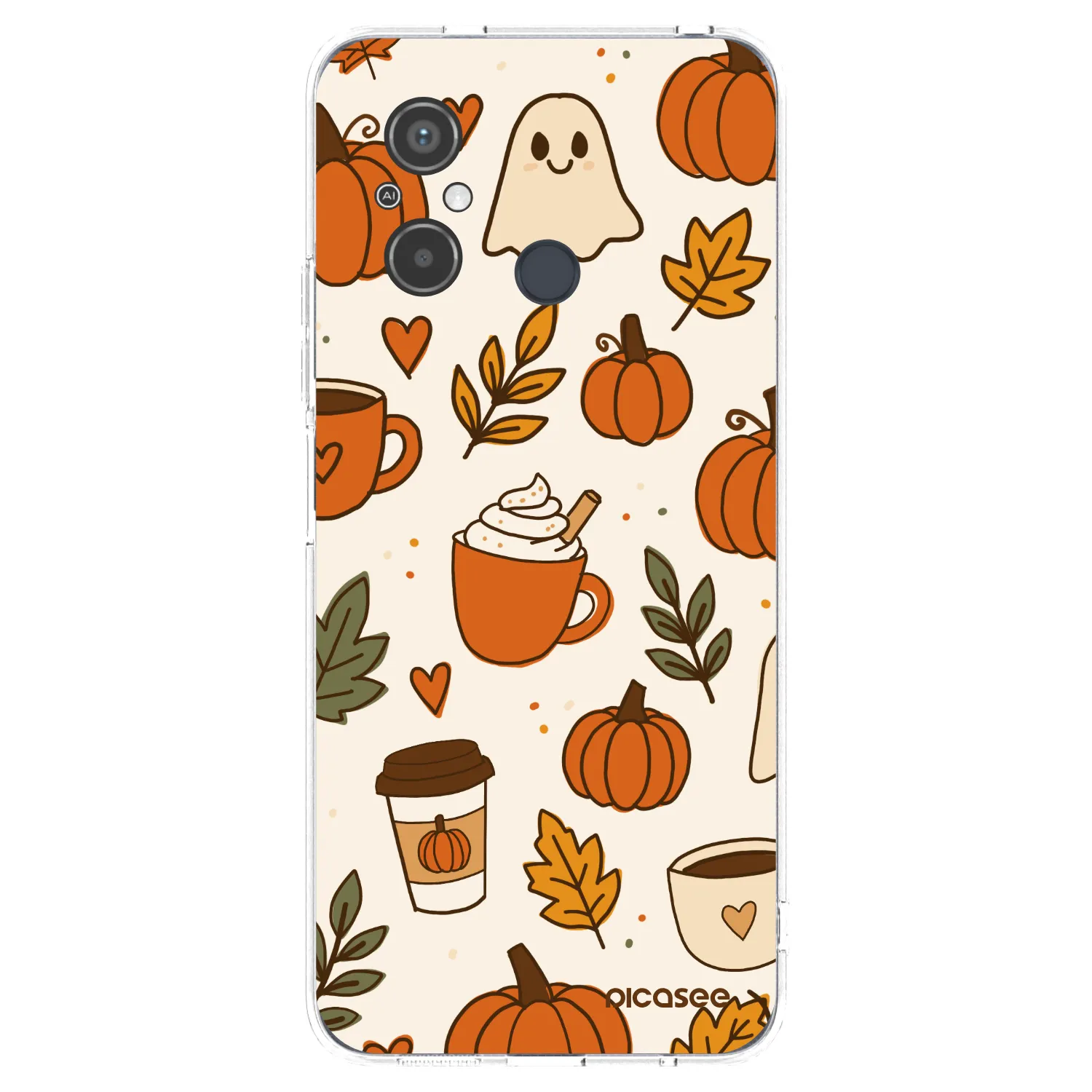 Picasee silikonska prozirna maskica za Xiaomi Redmi 12C - Fall vibes