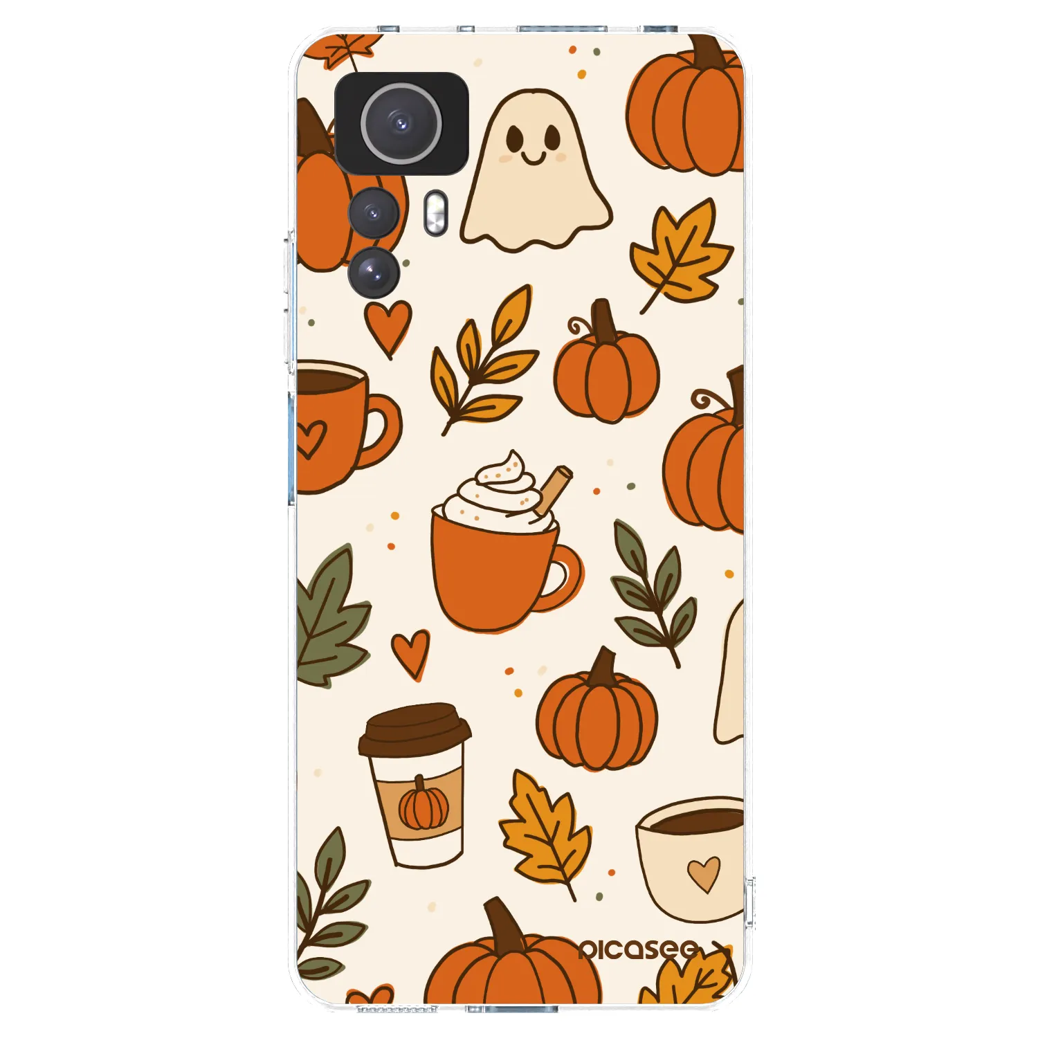 Picasee silikonska prozirna maskica za Xiaomi Redmi Note 12S - Fall vibes