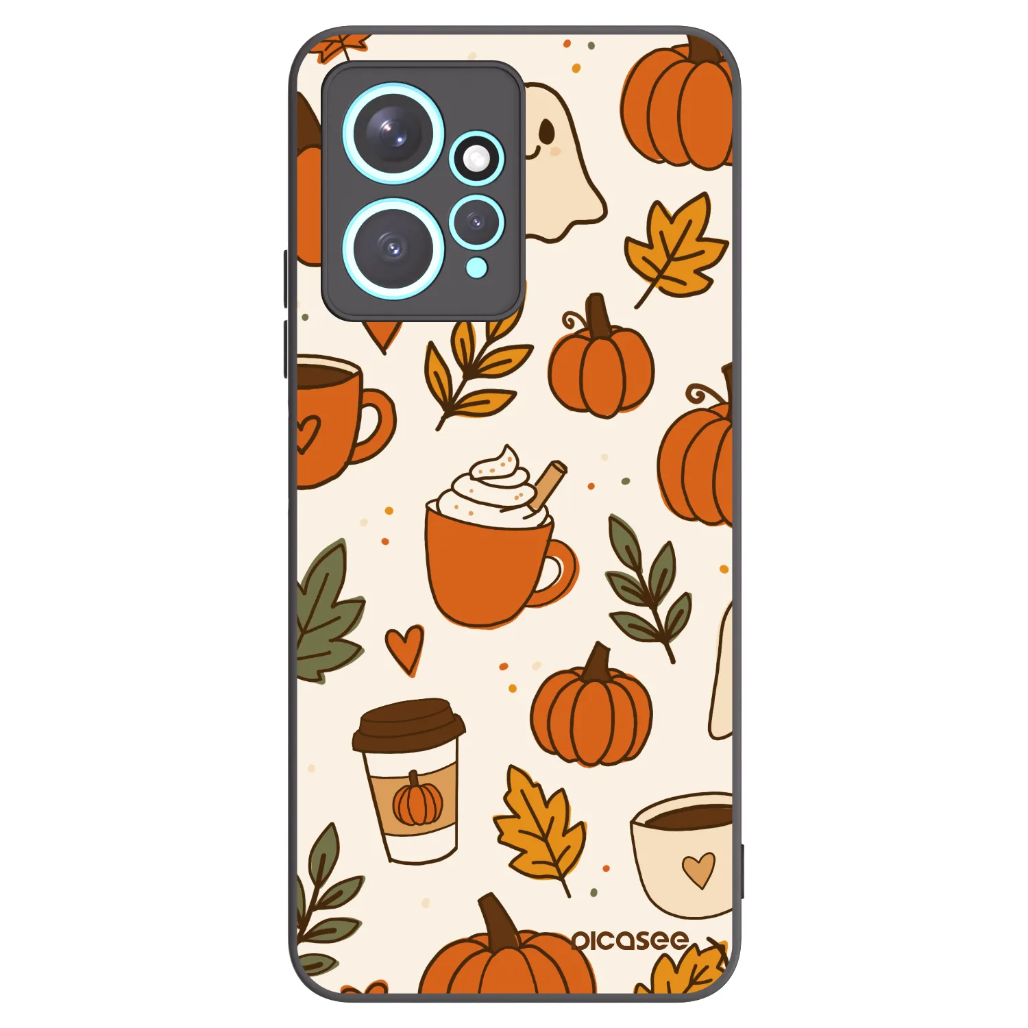 Picasee crna silikonska maskica za Xiaomi Redmi Note 12 4G - Fall vibes