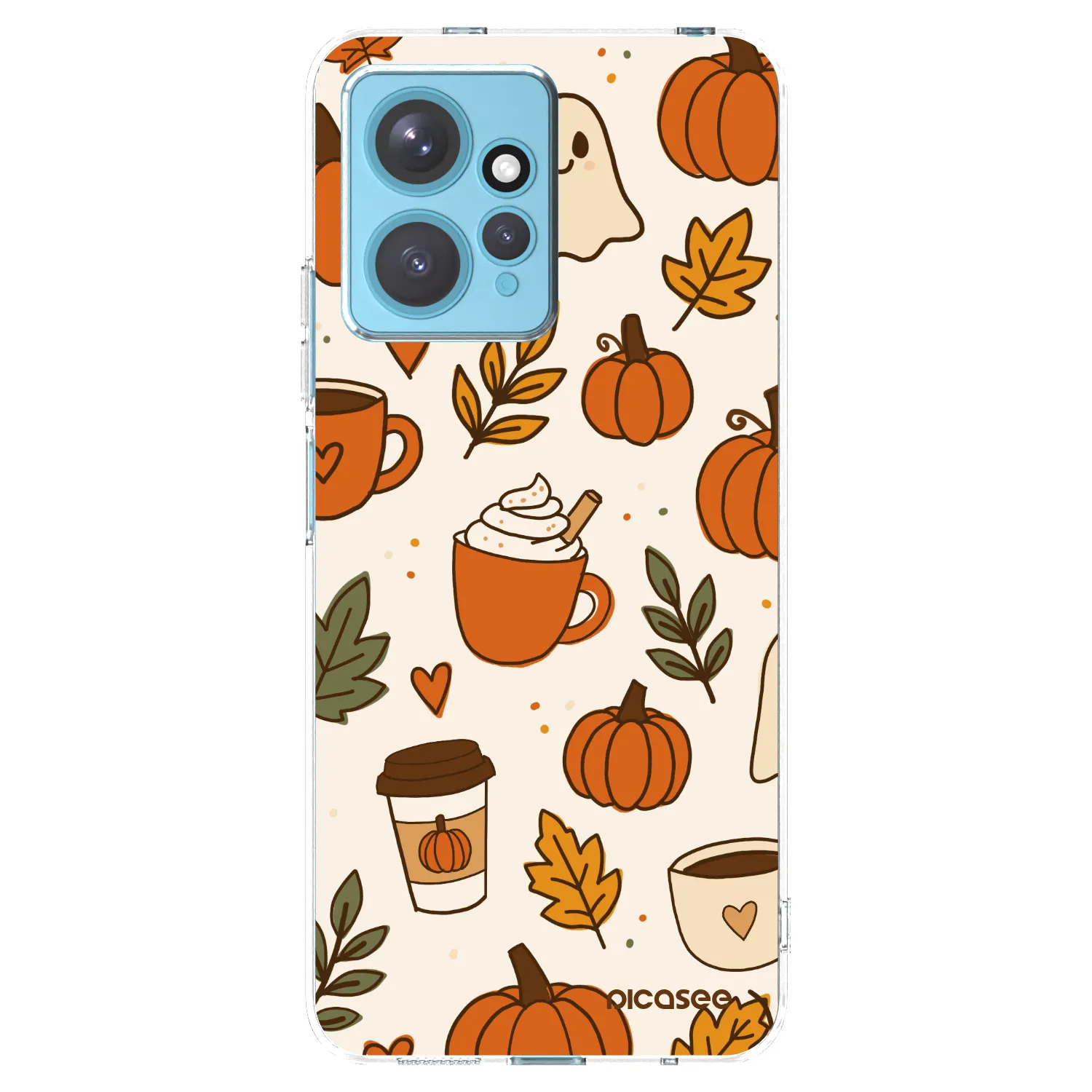 Picasee silikonska prozirna maskica za Xiaomi Redmi Note 12 4G - Fall vibes