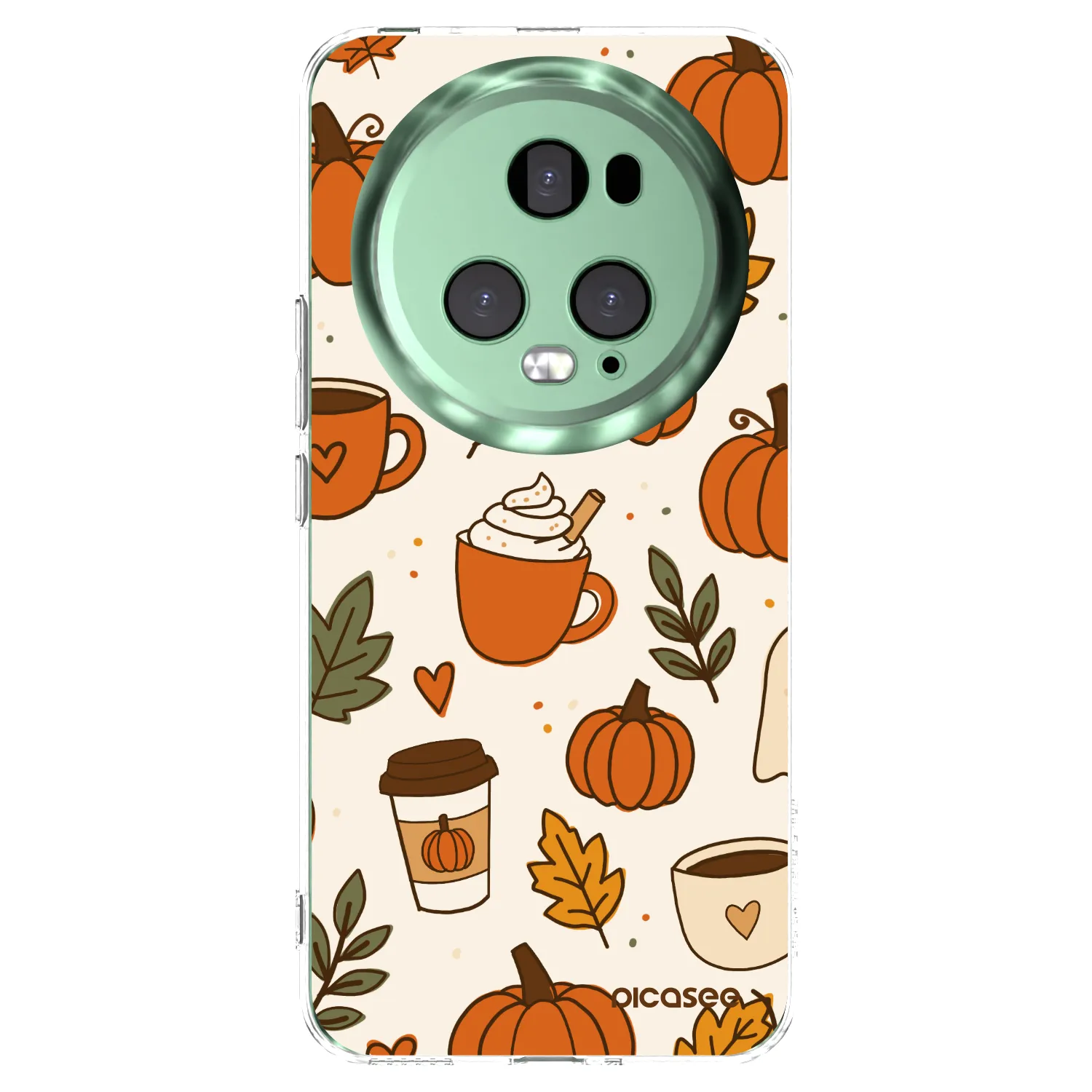 Picasee silikonska prozirna maskica za Honor Magic5 Pro - Fall vibes