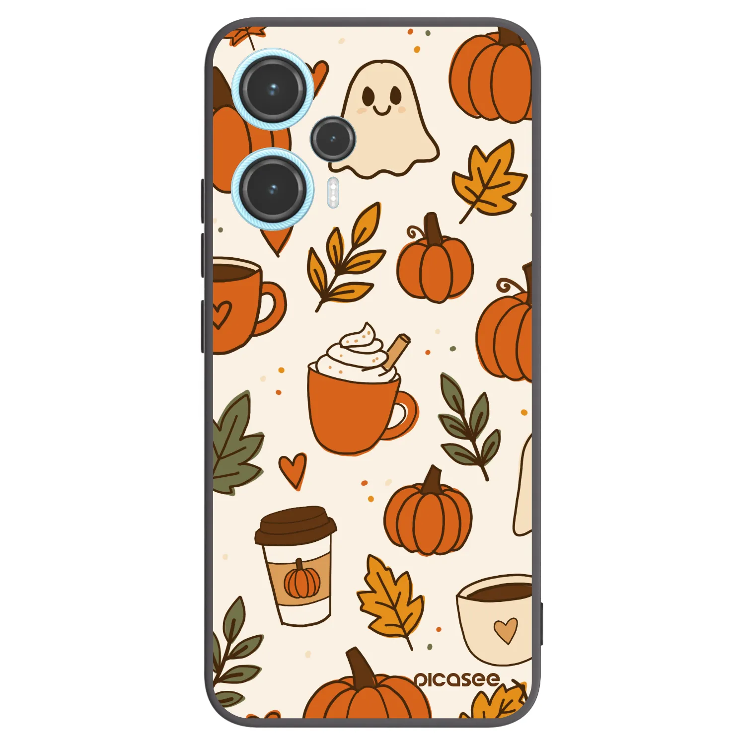 Picasee crna silikonska maskica za Xiaomi Poco F5 - Fall vibes