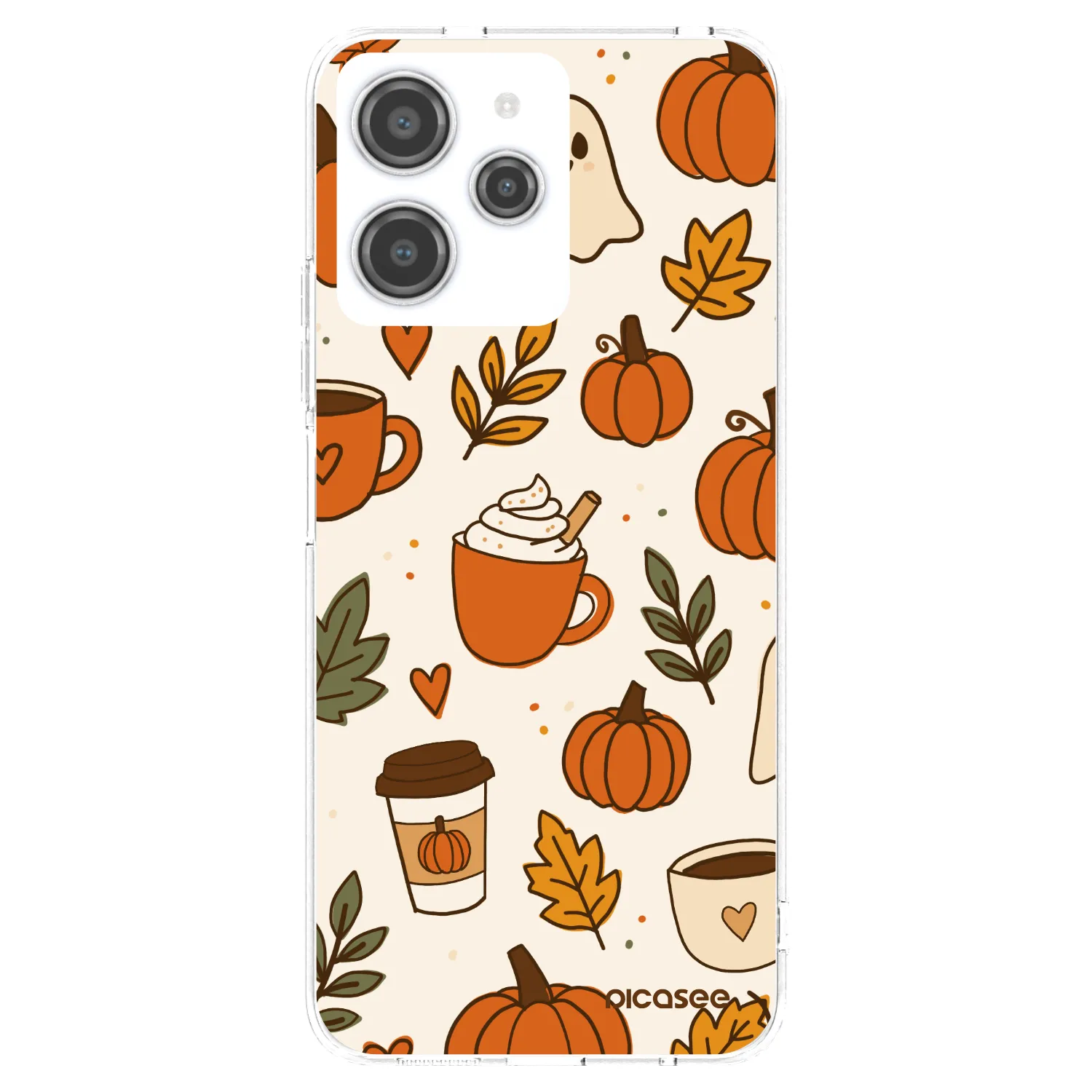 Picasee silikonska prozirna maskica za Xiaomi Redmi 12 4G - Fall vibes