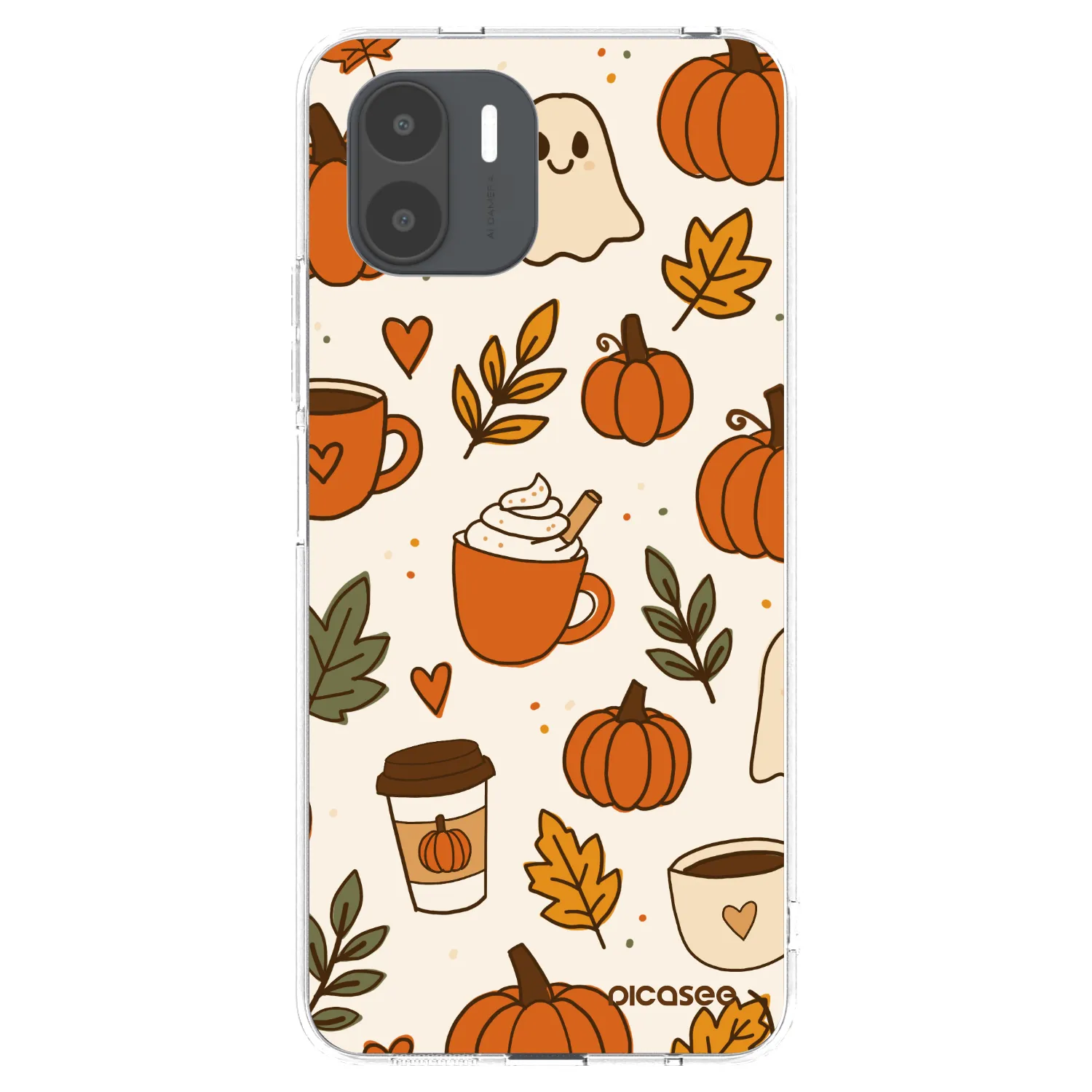Picasee silikonska prozirna maskica za Xiaomi Redmi A2 - Fall vibes