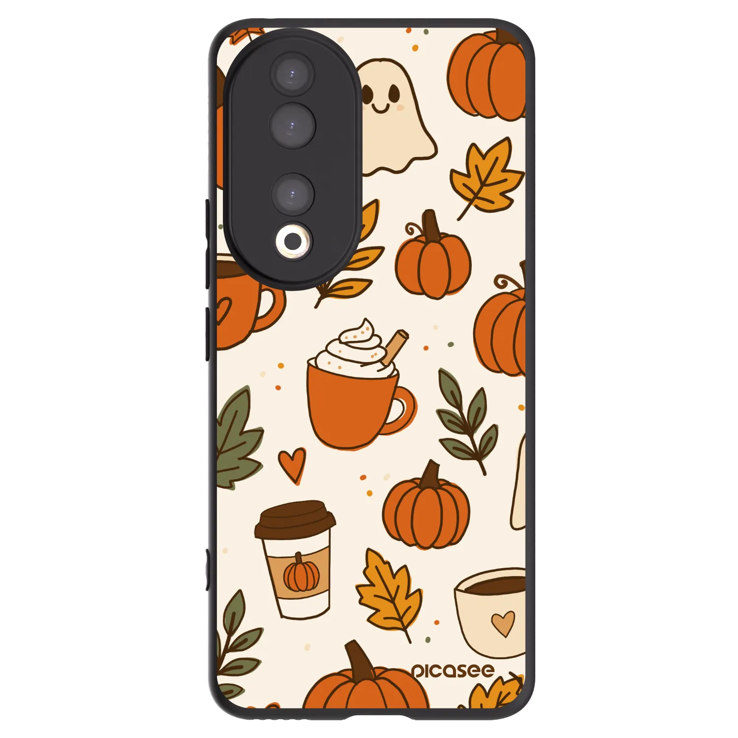 Picasee crna silikonska maskica za Honor 90 5G - Fall vibes