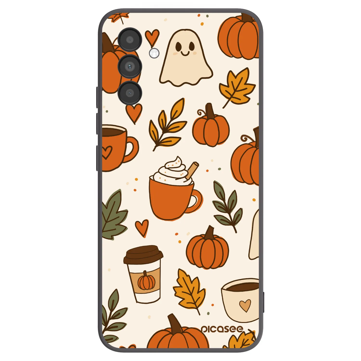 Picasee crna silikonska maskica za Samsung Galaxy A04s A047F - Fall vibes
