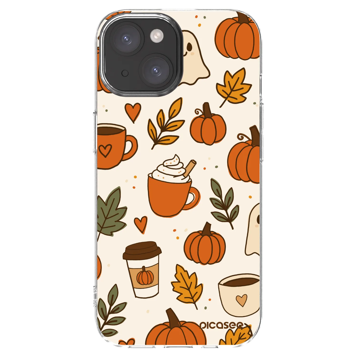 Picasee silikonska prozirna maskica za Apple iPhone 15 - Fall vibes