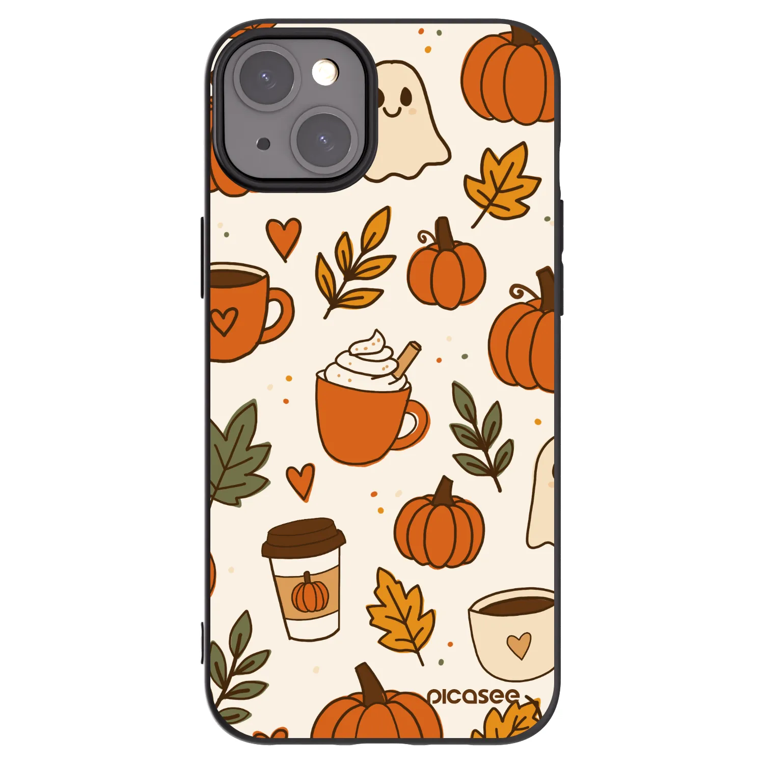 Picasee crna silikonska maskica za Apple iPhone 15 Plus - Fall vibes