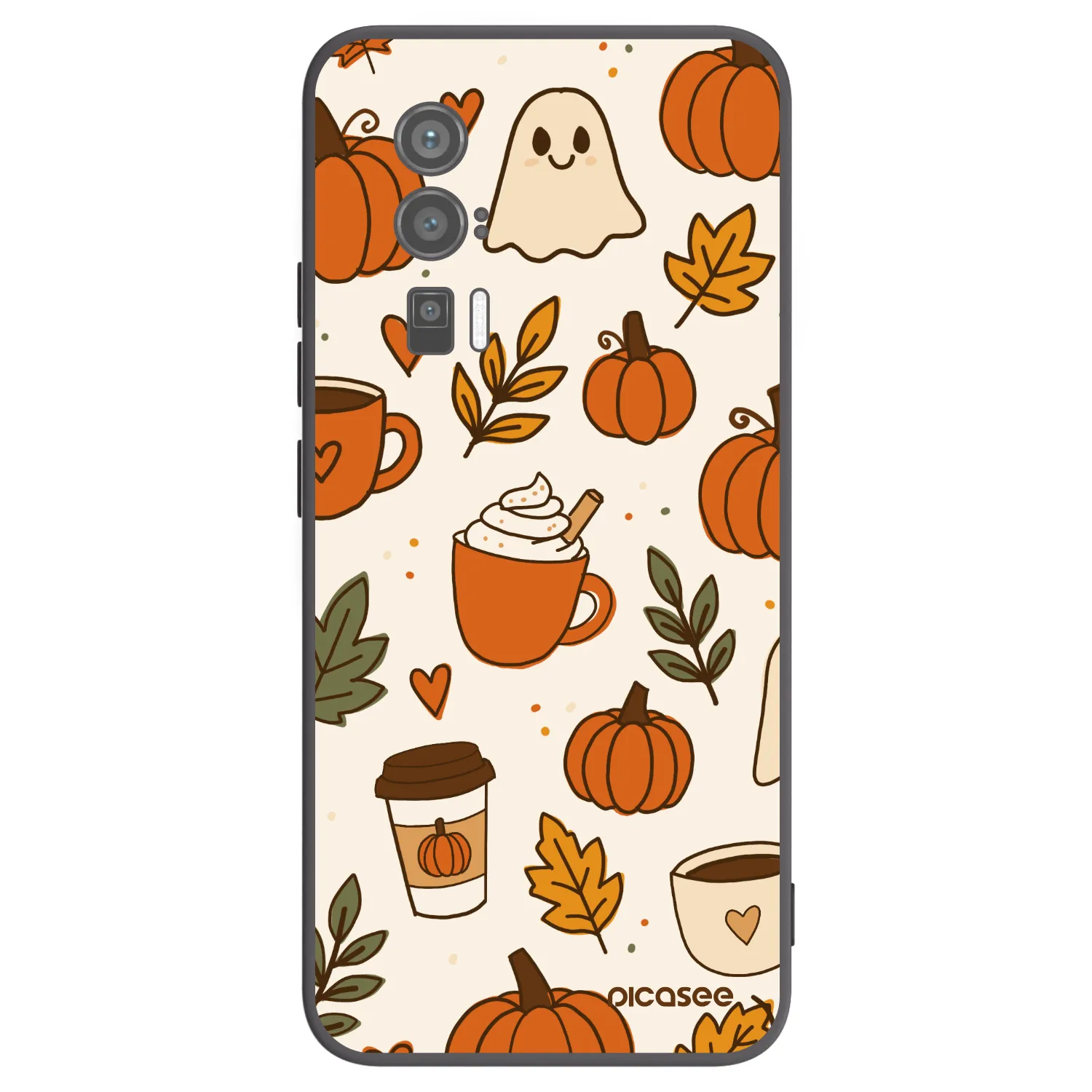 Picasee crna silikonska maskica za Xiaomi Poco F5 Pro 5G - Fall vibes