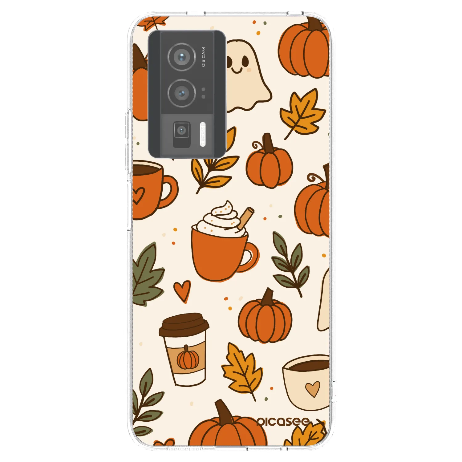 Picasee silikonska prozirna maskica za Xiaomi Poco F5 Pro 5G - Fall vibes