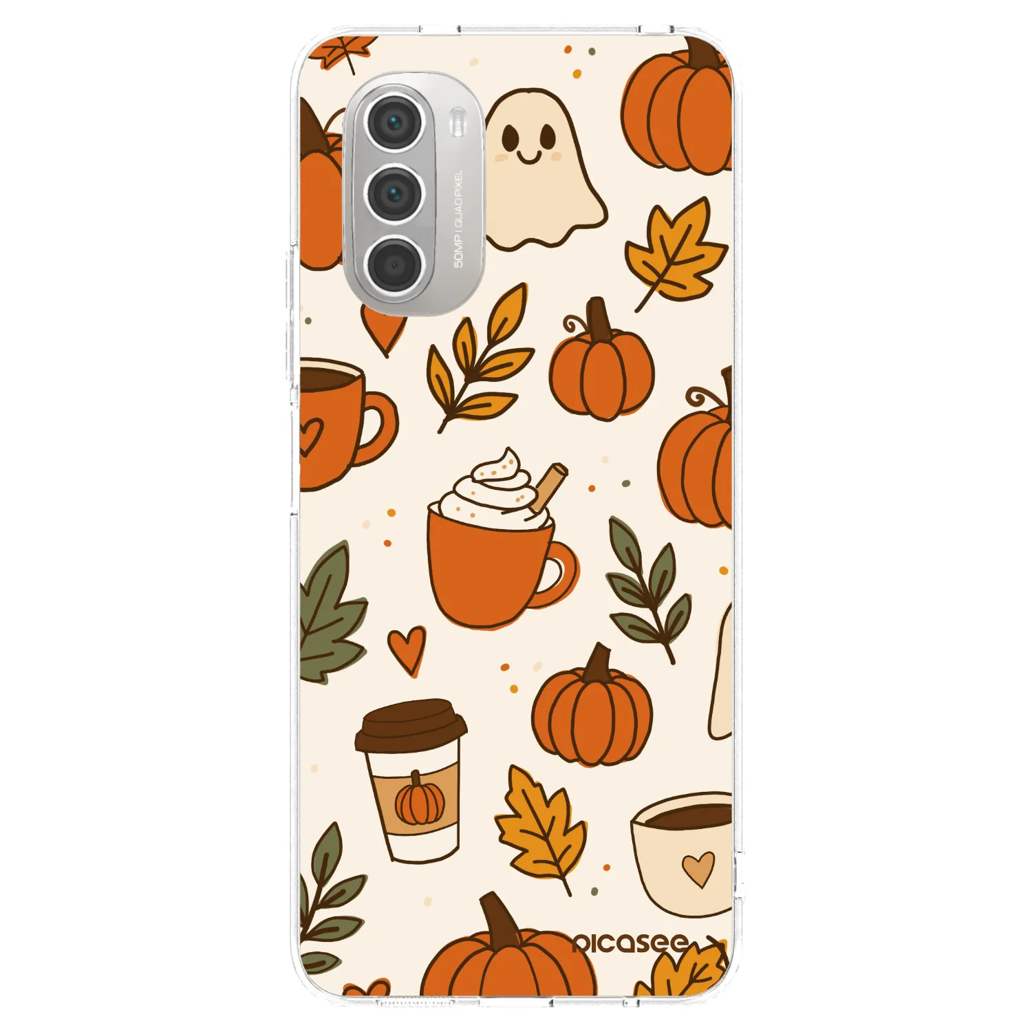 Picasee silikonska prozirna maskica za Motorola Moto G51 - Fall vibes
