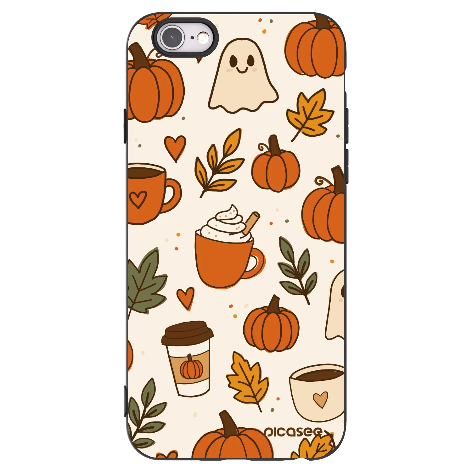 Picasee crna silikonska maskica za Apple iPhone 6/6S - Fall vibes