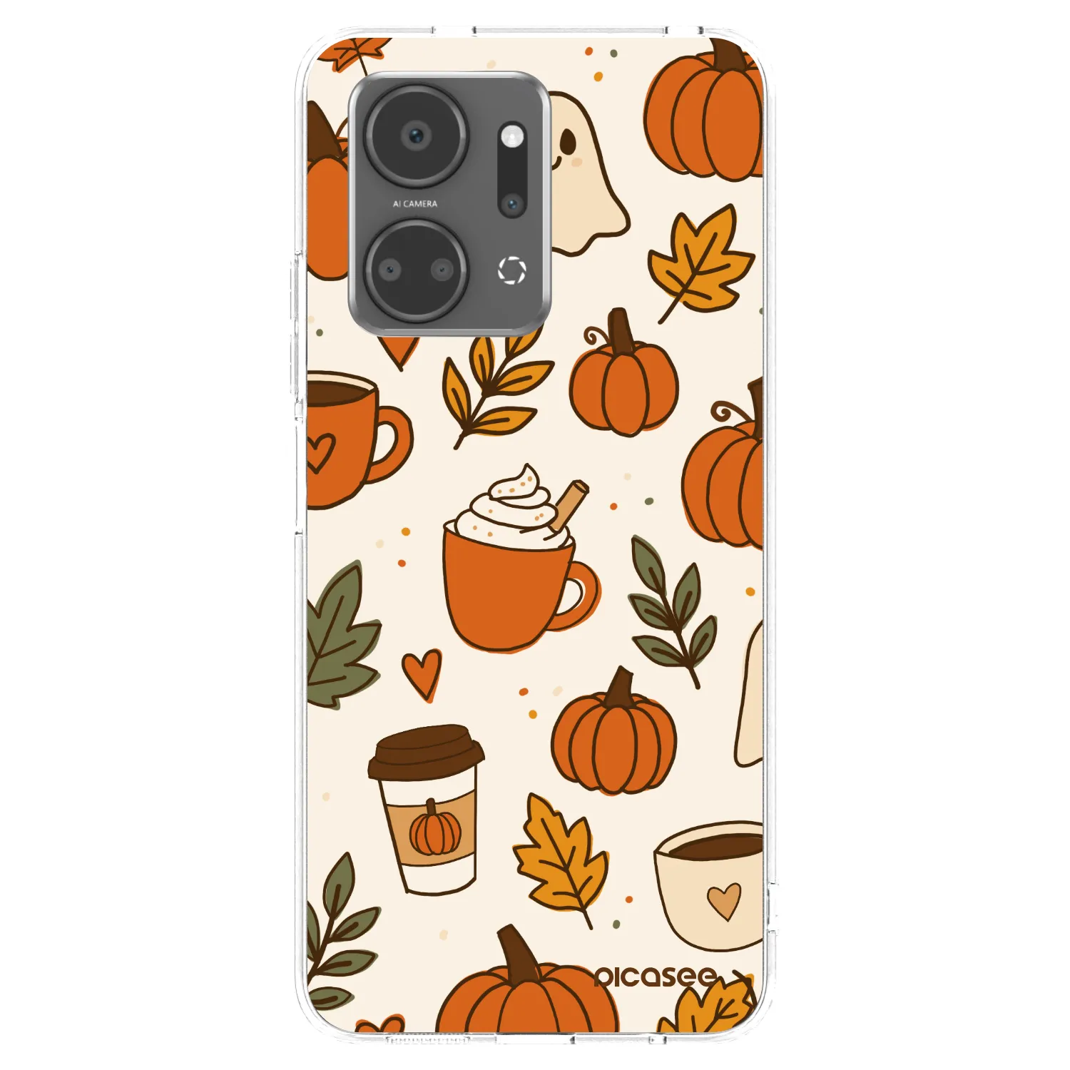 Picasee silikonska prozirna maskica za Honor X7a - Fall vibes