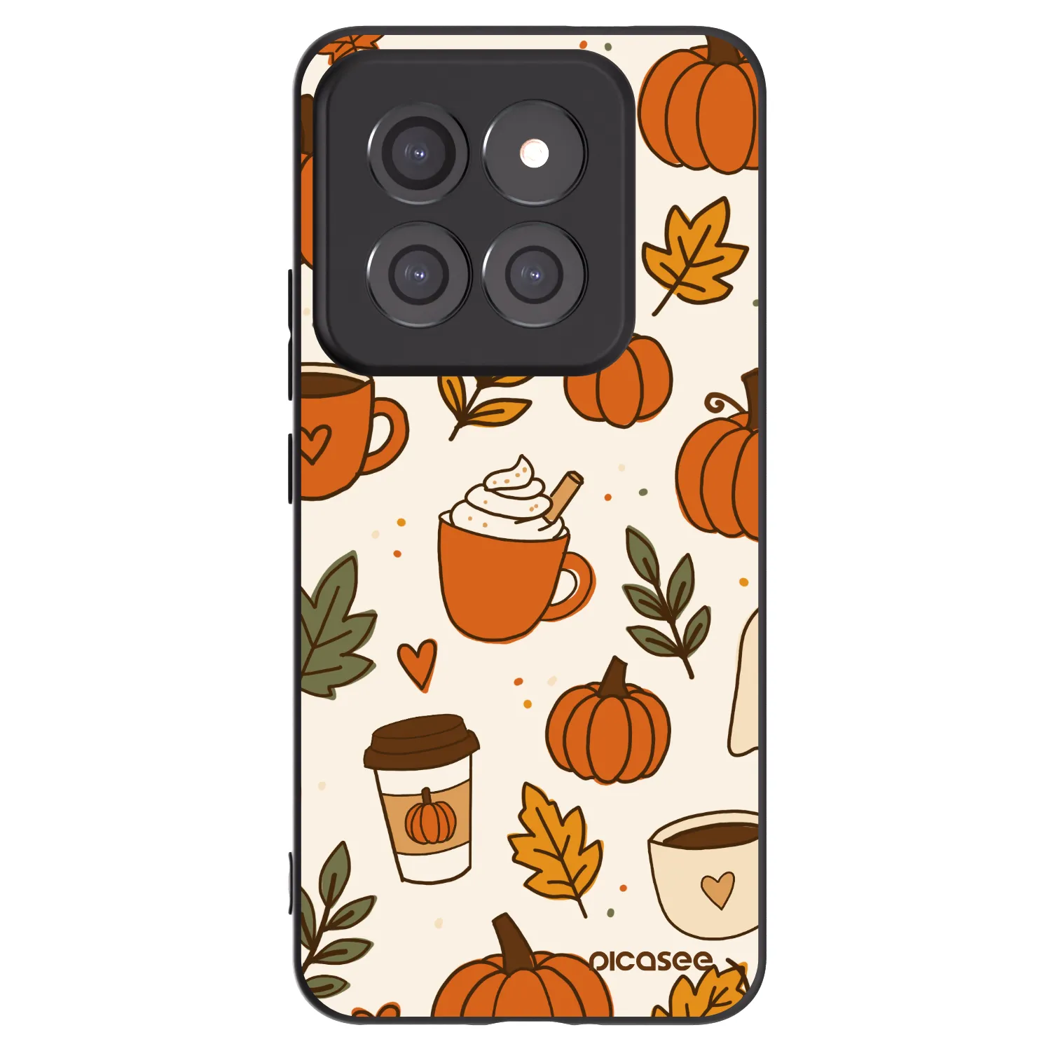 Picasee crna silikonska maskica za Xiaomi 14 Pro - Fall vibes