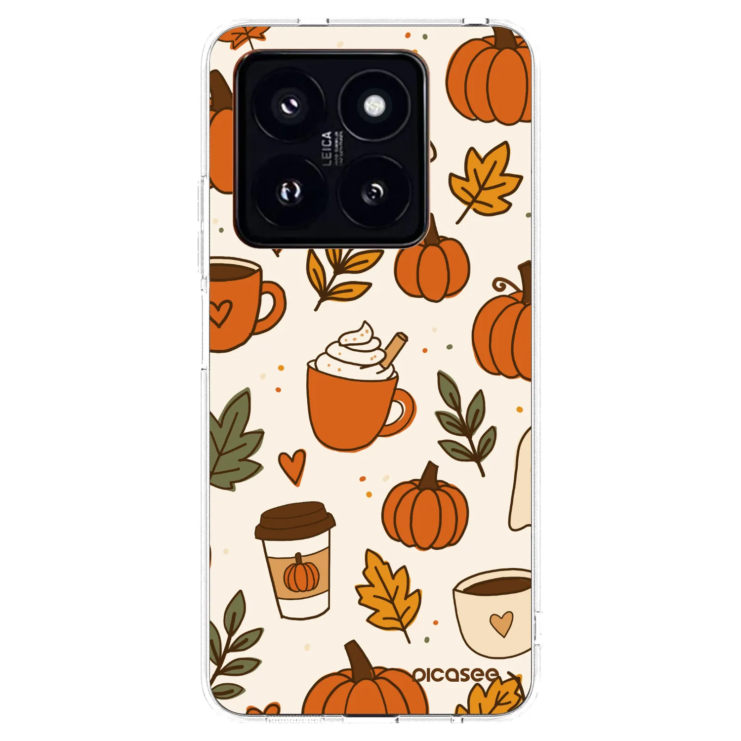 Picasee silikonska prozirna maskica za Xiaomi 14 Pro - Fall vibes