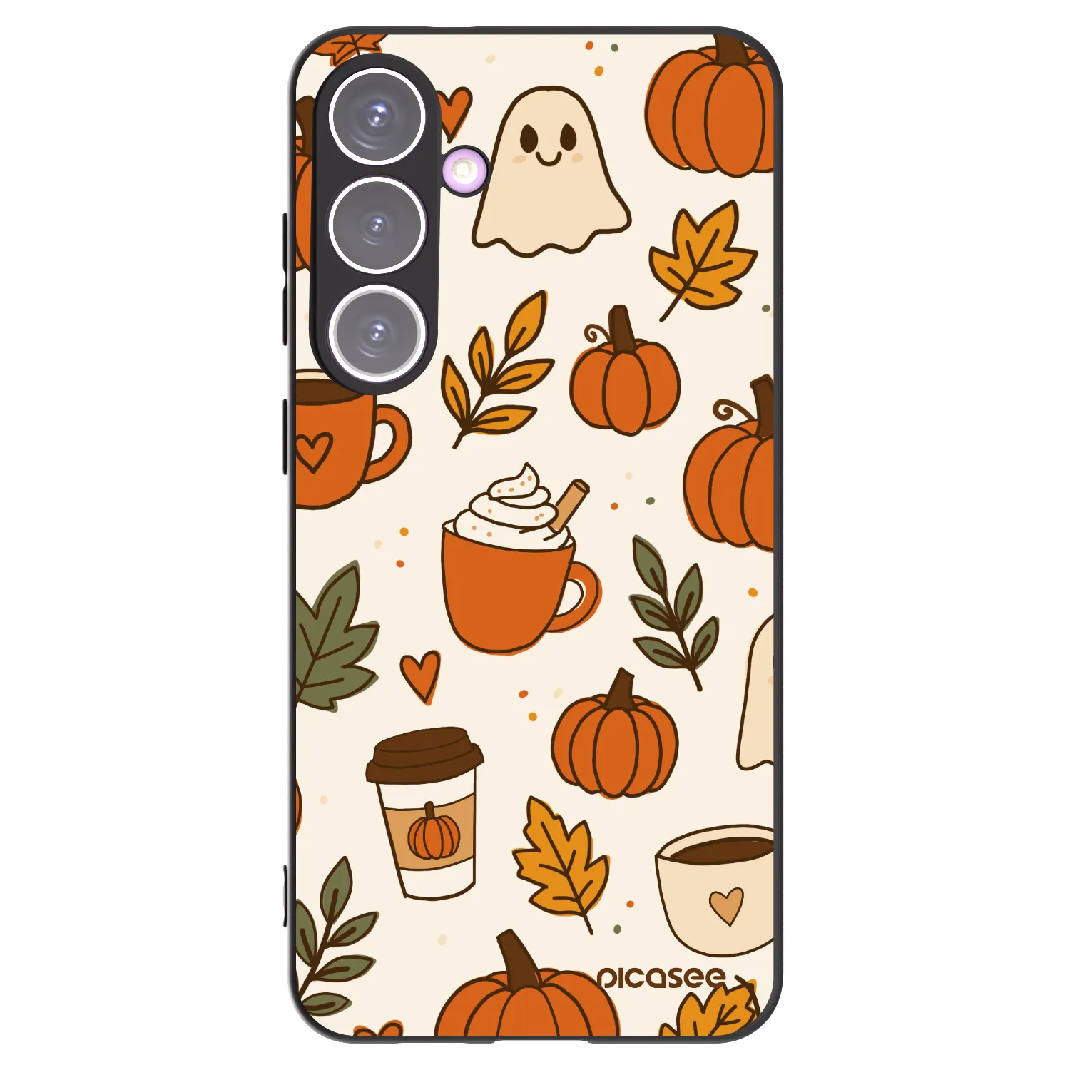 Picasee crna silikonska maskica za Samsung Galaxy S24+ S926B 5G - Fall vibes