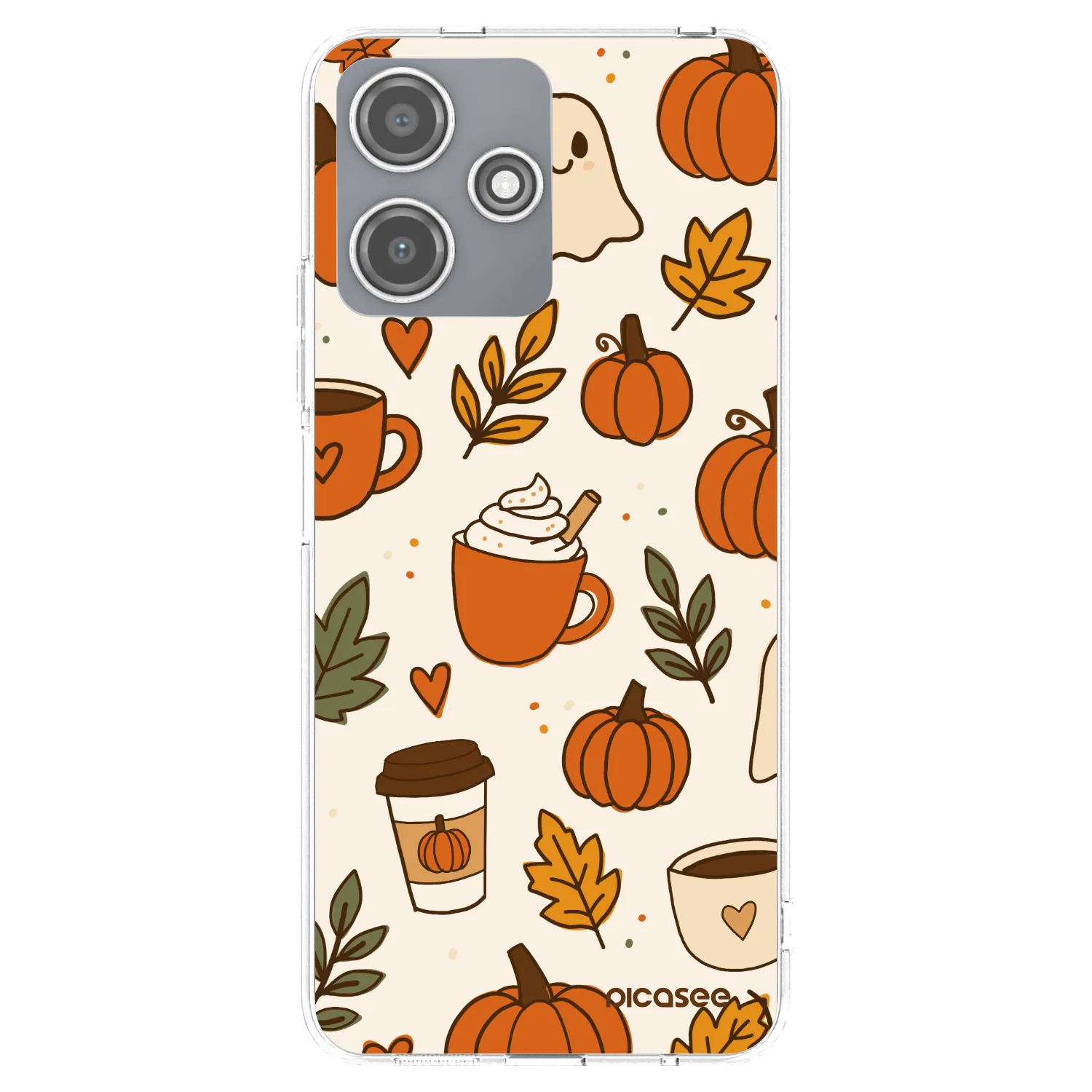 Picasee silikonska prozirna maskica za Xiaomi Redmi 12 5G - Fall vibes