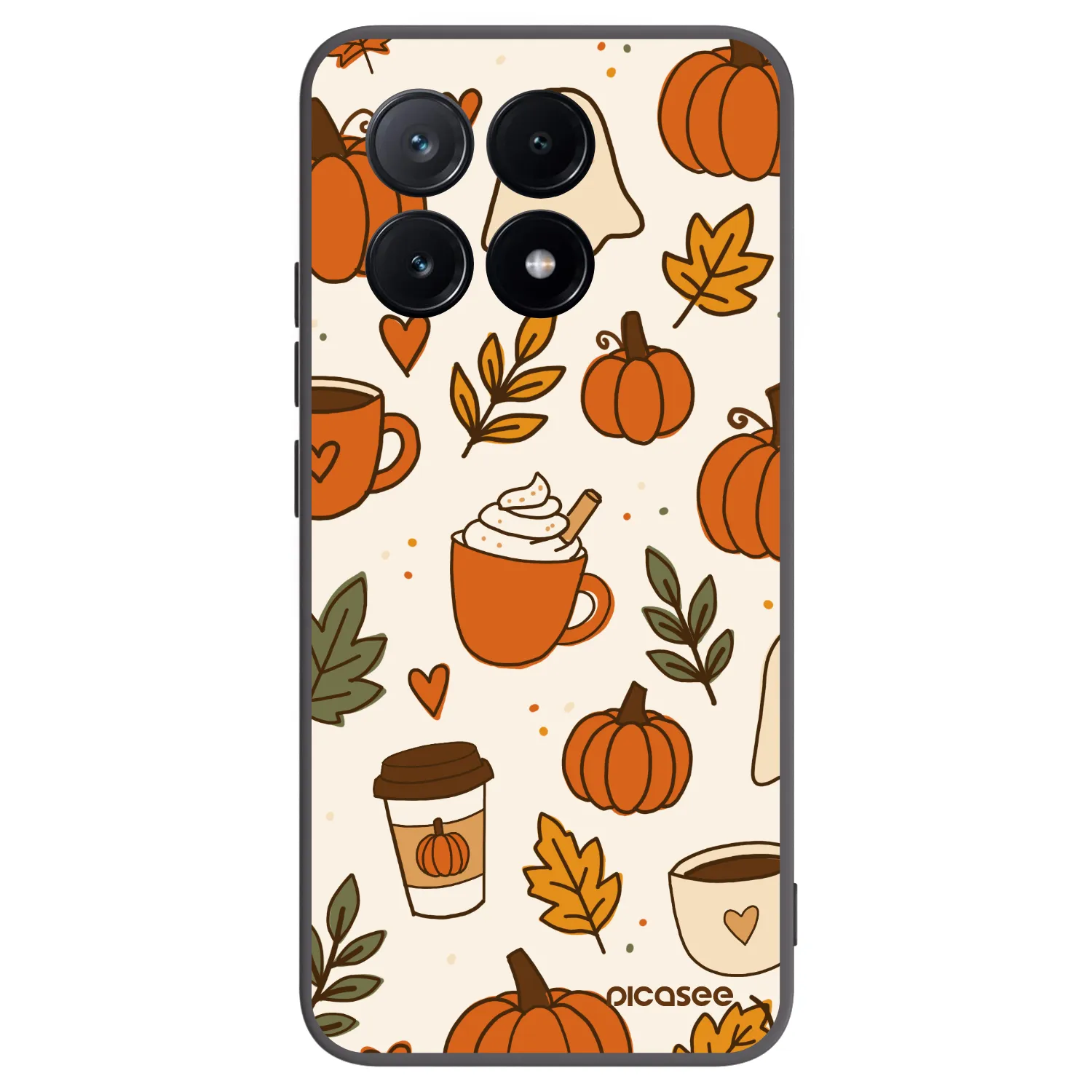 Picasee crna silikonska maskica za Xiaomi Poco X6 Pro - Fall vibes