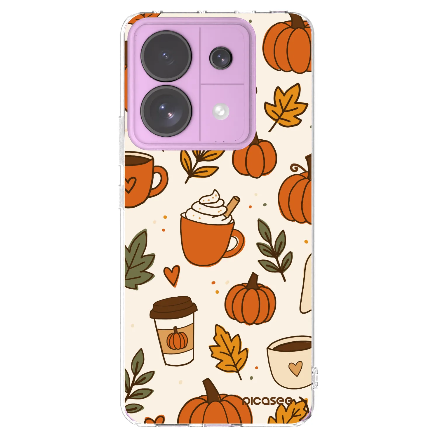 Picasee silikonska prozirna maskica za Xiaomi Redmi Note 13 Pro 5G - Fall vibes