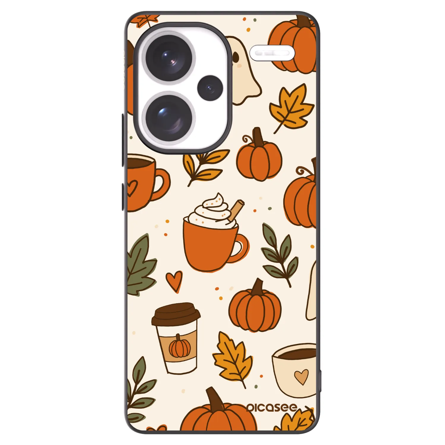 Picasee crna silikonska maskica za Xiaomi Redmi Note 13 Pro+ 5G - Fall vibes