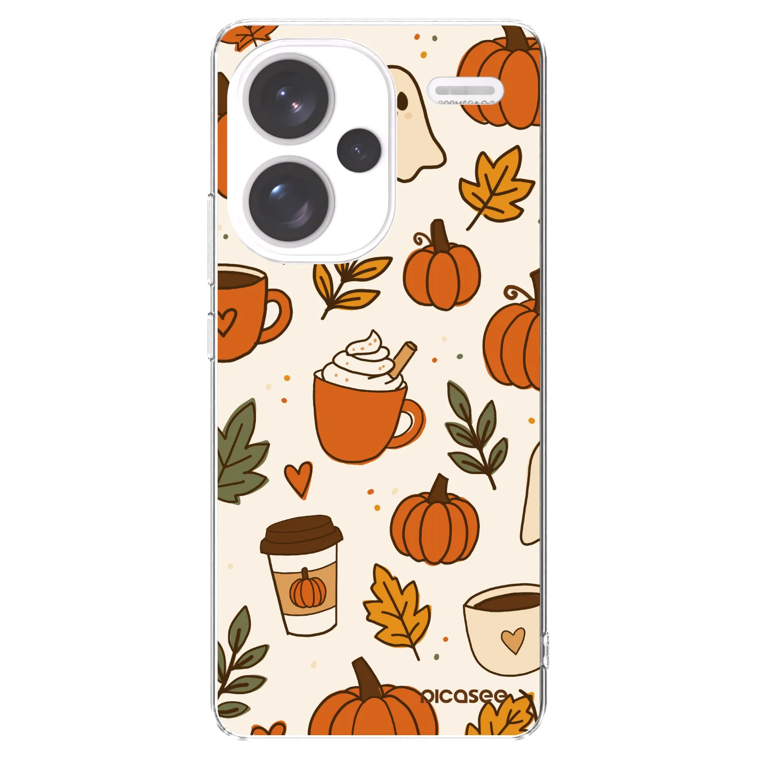 Picasee silikonska prozirna maskica za Xiaomi Redmi Note 13 Pro+ 5G - Fall vibes