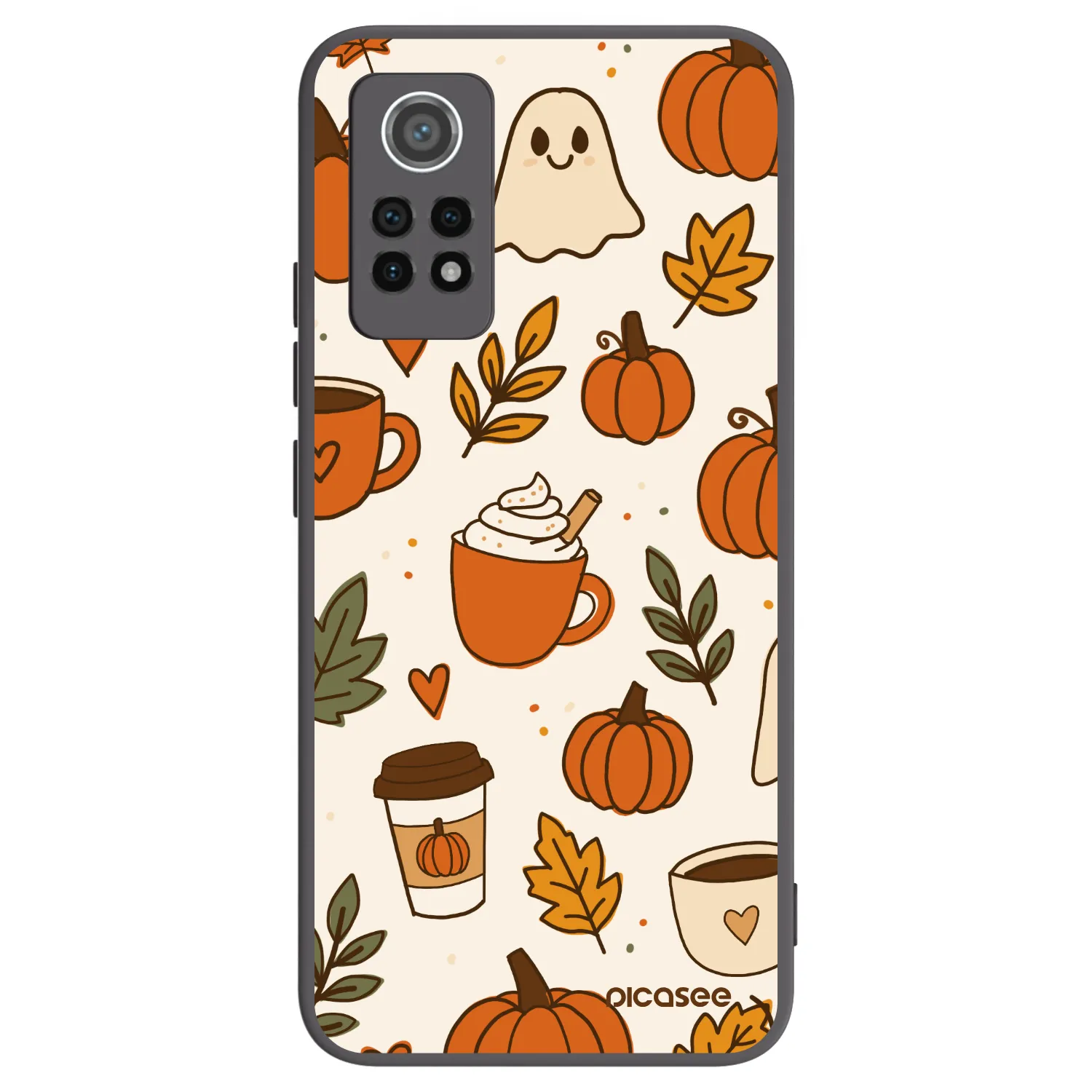 Picasee crna silikonska maskica za Xiaomi Redmi Note 12 Pro 4G - Fall vibes