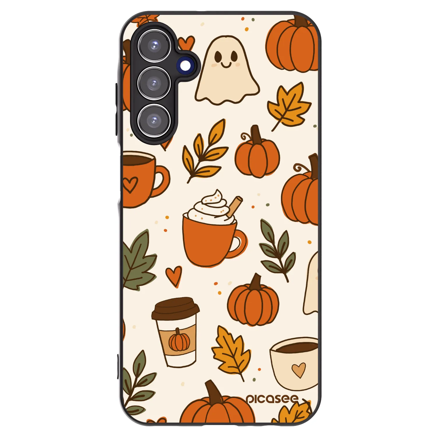 Picasee crna silikonska maskica za Samsung Galaxy A15 A156B 5G - Fall vibes