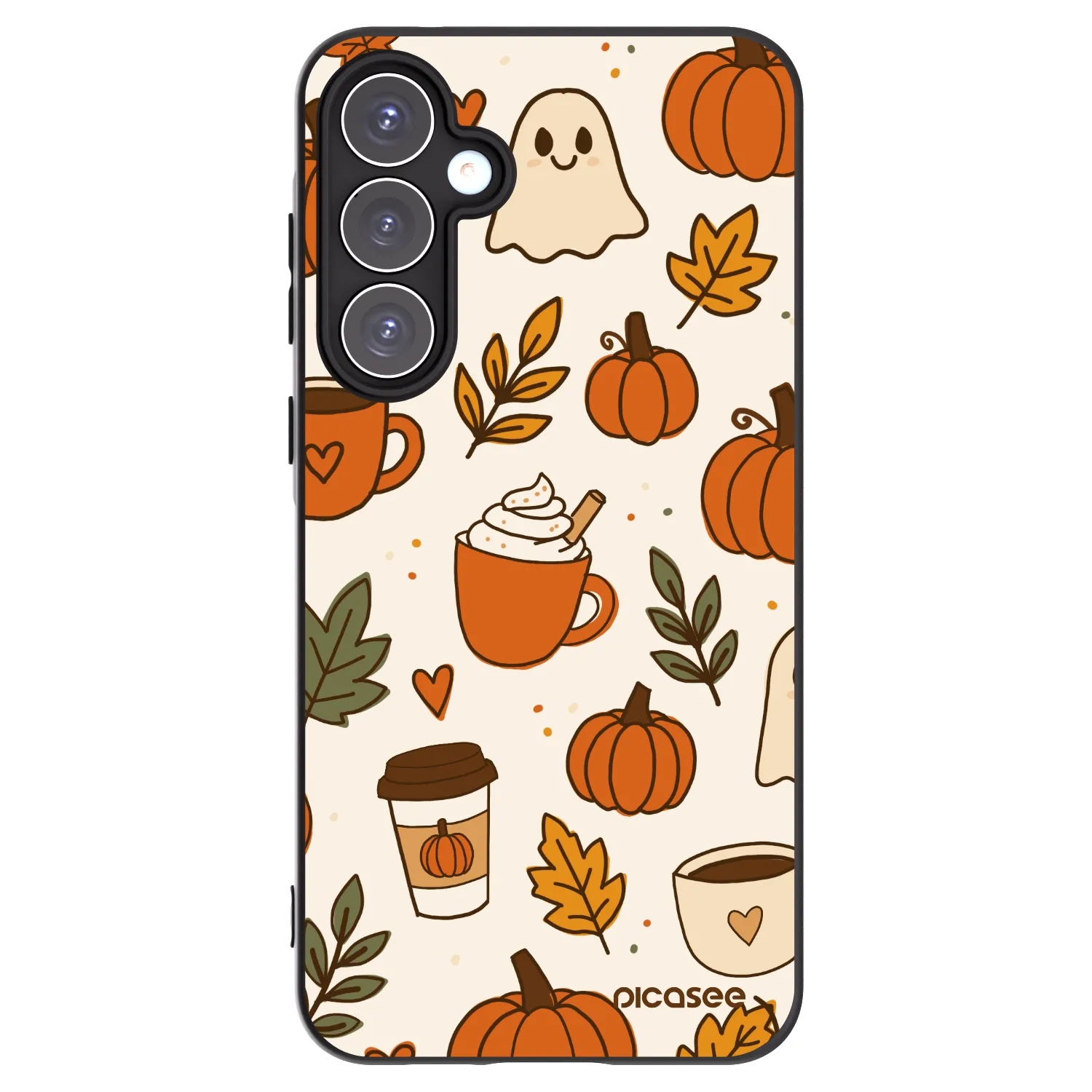 Picasee crna silikonska maskica za Samsung Galaxy A55 5G A556B - Fall vibes