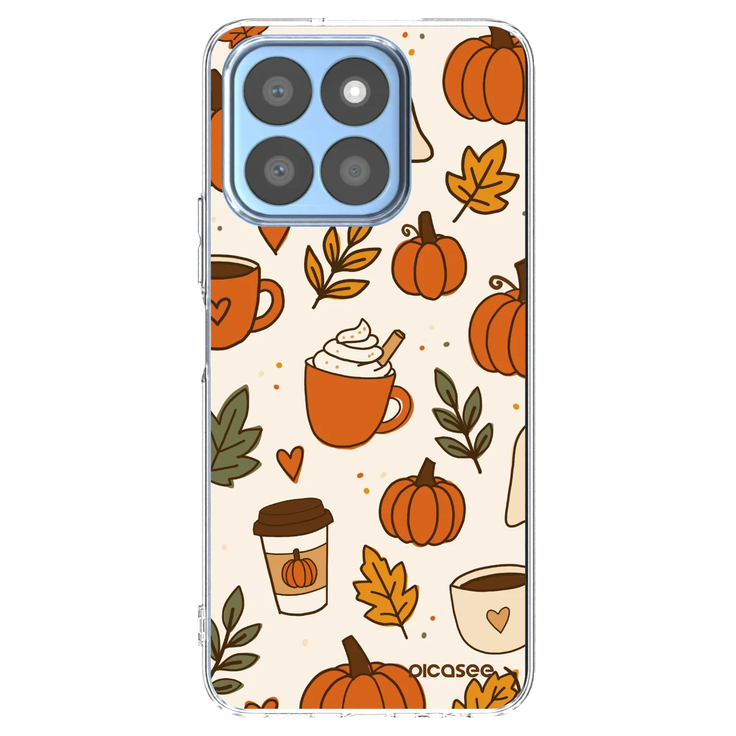 Picasee silikonska prozirna maskica za Honor X8b - Fall vibes
